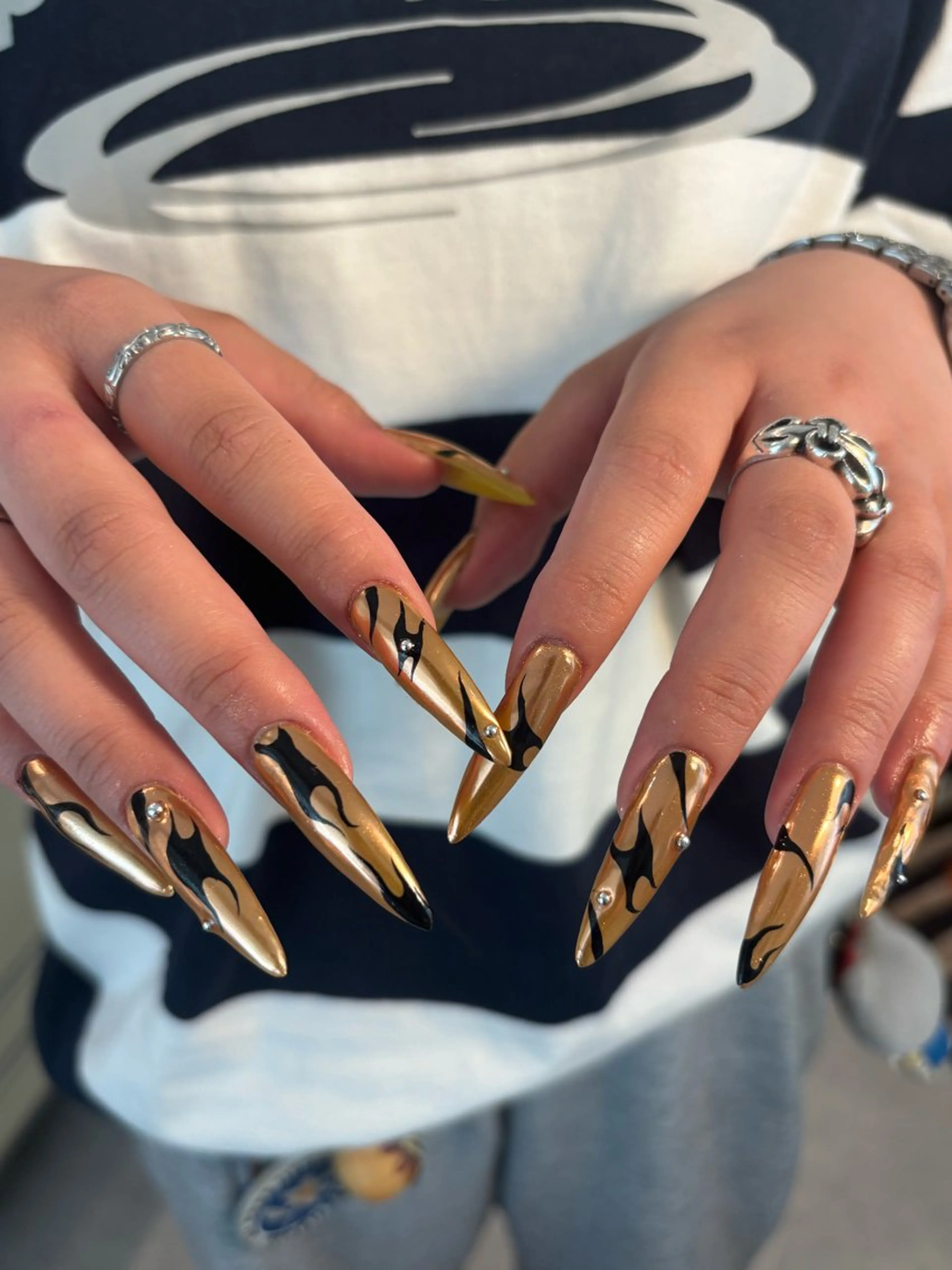 GEL-X(長さ出し)スカルプ💎アートの写真