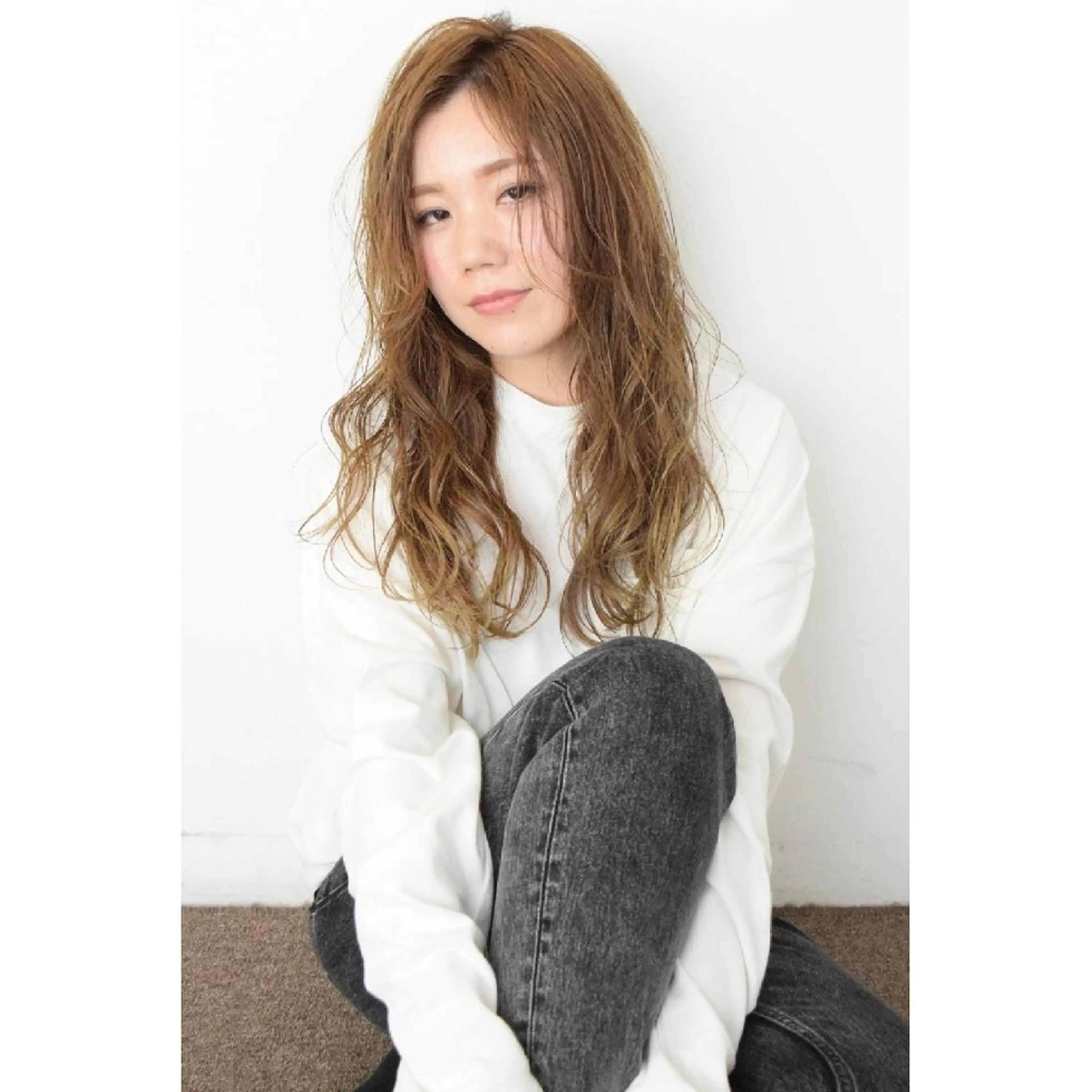 ロング パーマ カラー hair design BEER所属・みなみ ゆうすけのヘアスタイル