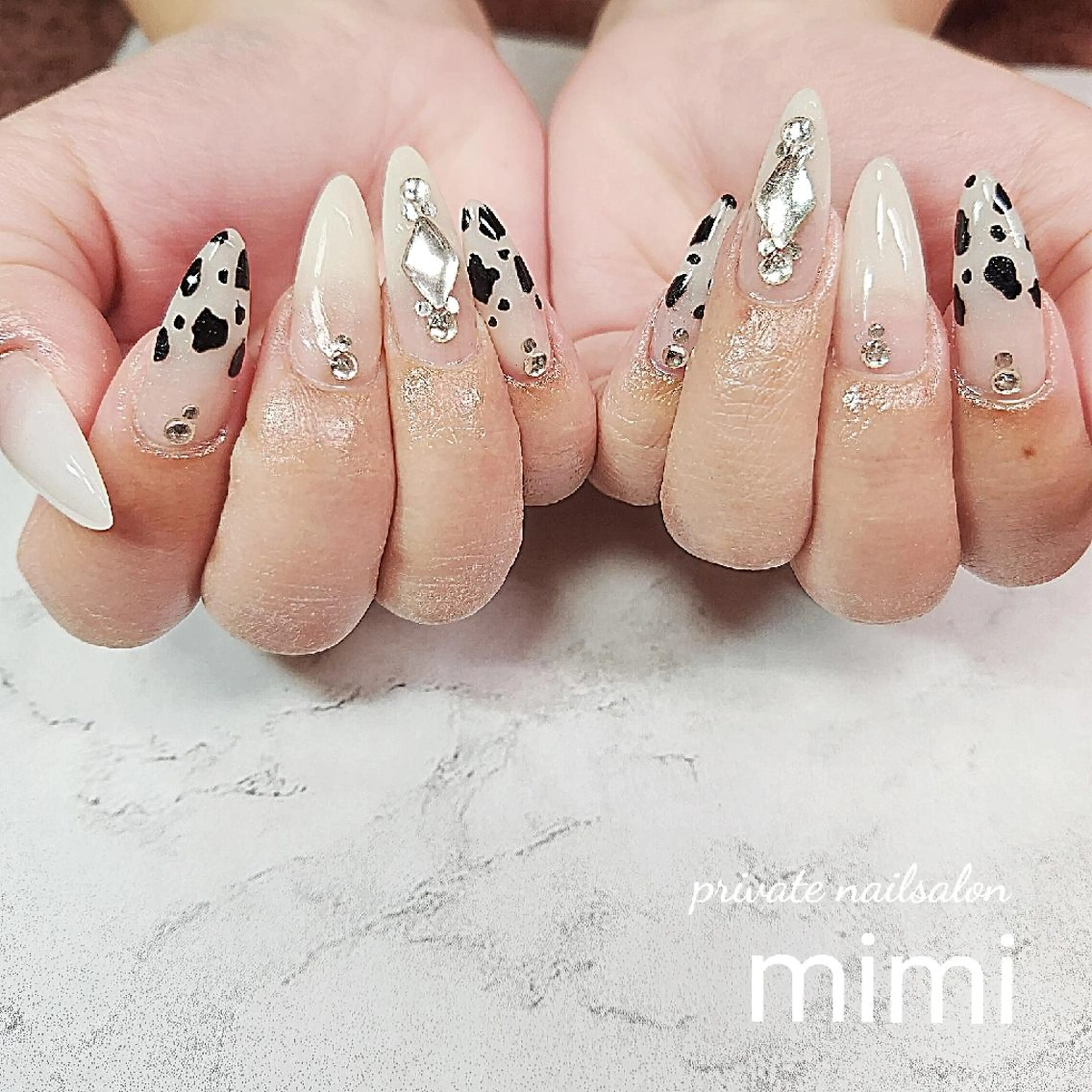 ネイル アニマル柄 ハンドネイル 博多ネイル ｍｉｍｉのネイルデザイン