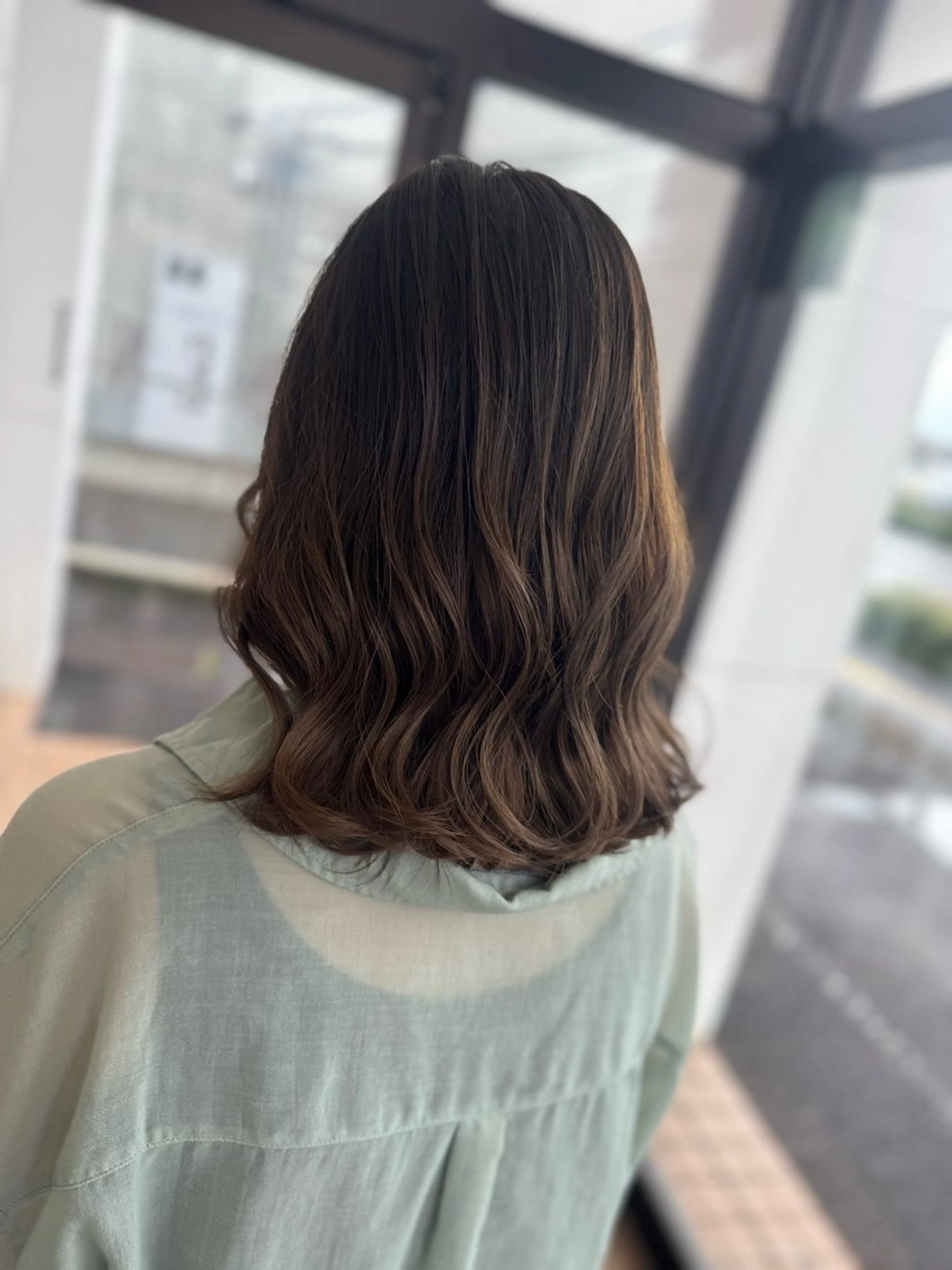 セミロング カット ヘアカラー トリートメント 🇰🇷韓国風顔周り NANAMI🇰🇷のヘアスタイル