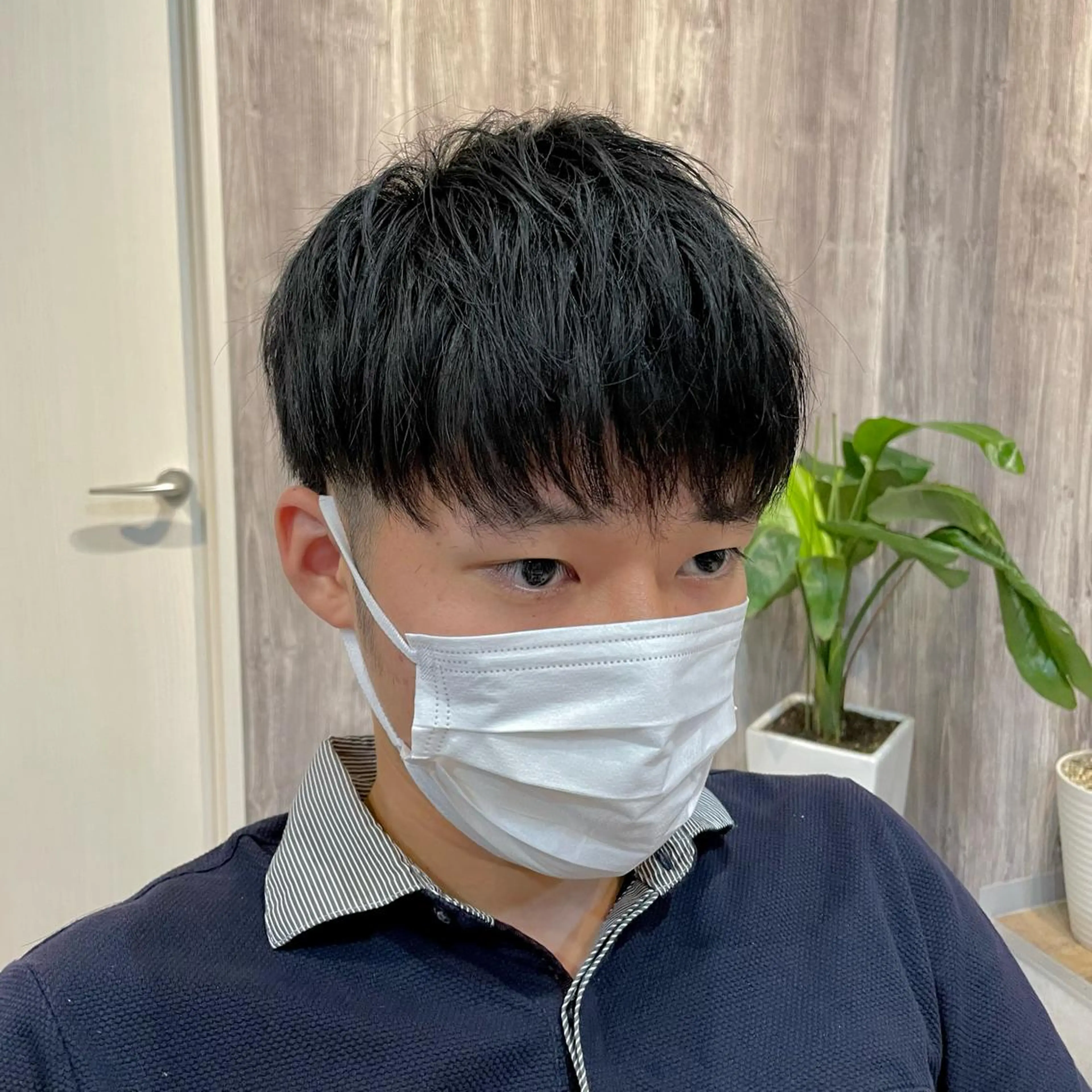 ショート メンズ Geniee horie所属・ともや 髪質改善縮毛矯正のヘアスタイル