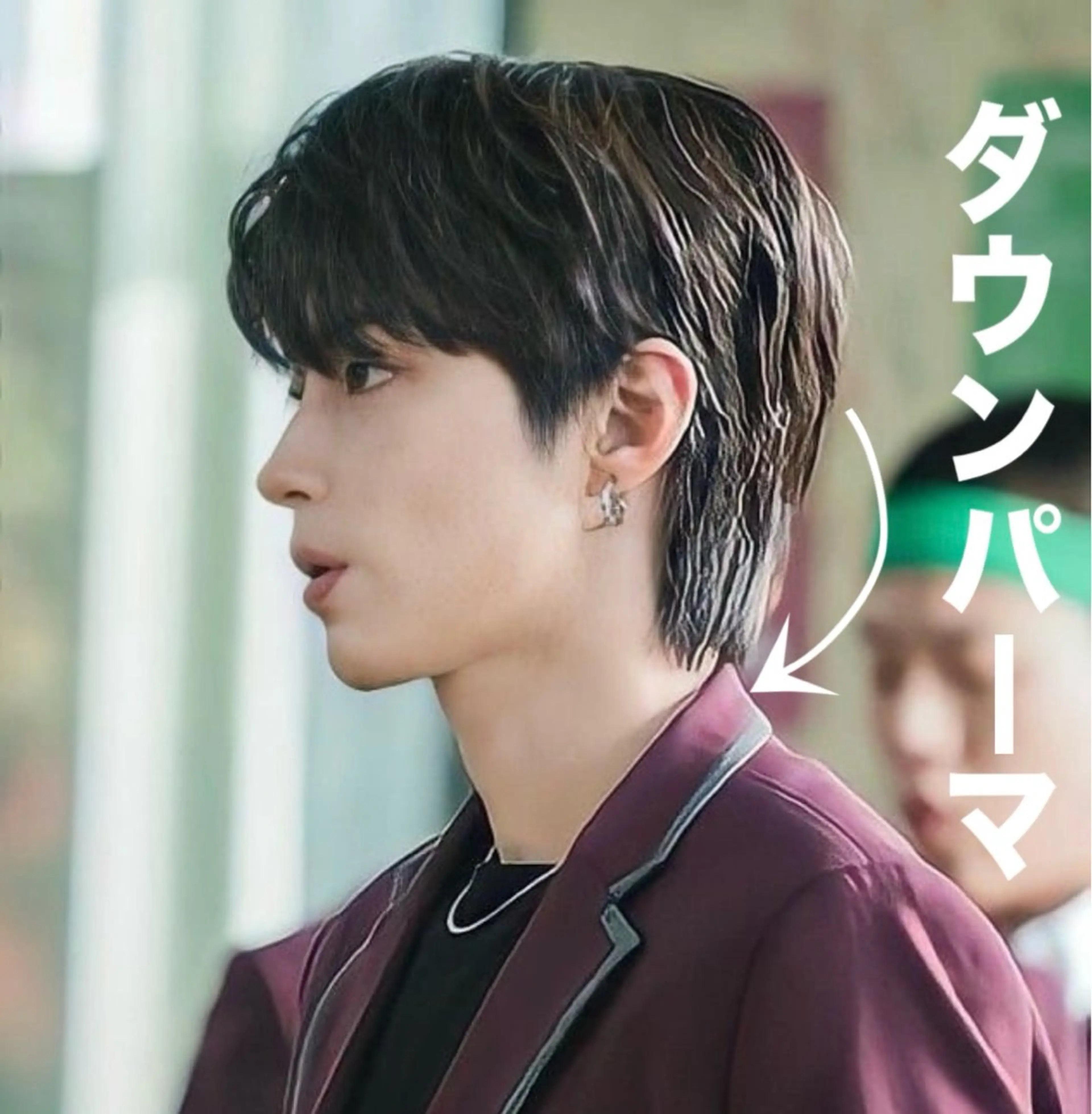 メンズ ダウンパーマ メンズパーマ MEN'S HAIR SENSE BLUE渋谷宇田川交番前所属・モモ 渋谷メンズ特化美容師のヘアスタイル