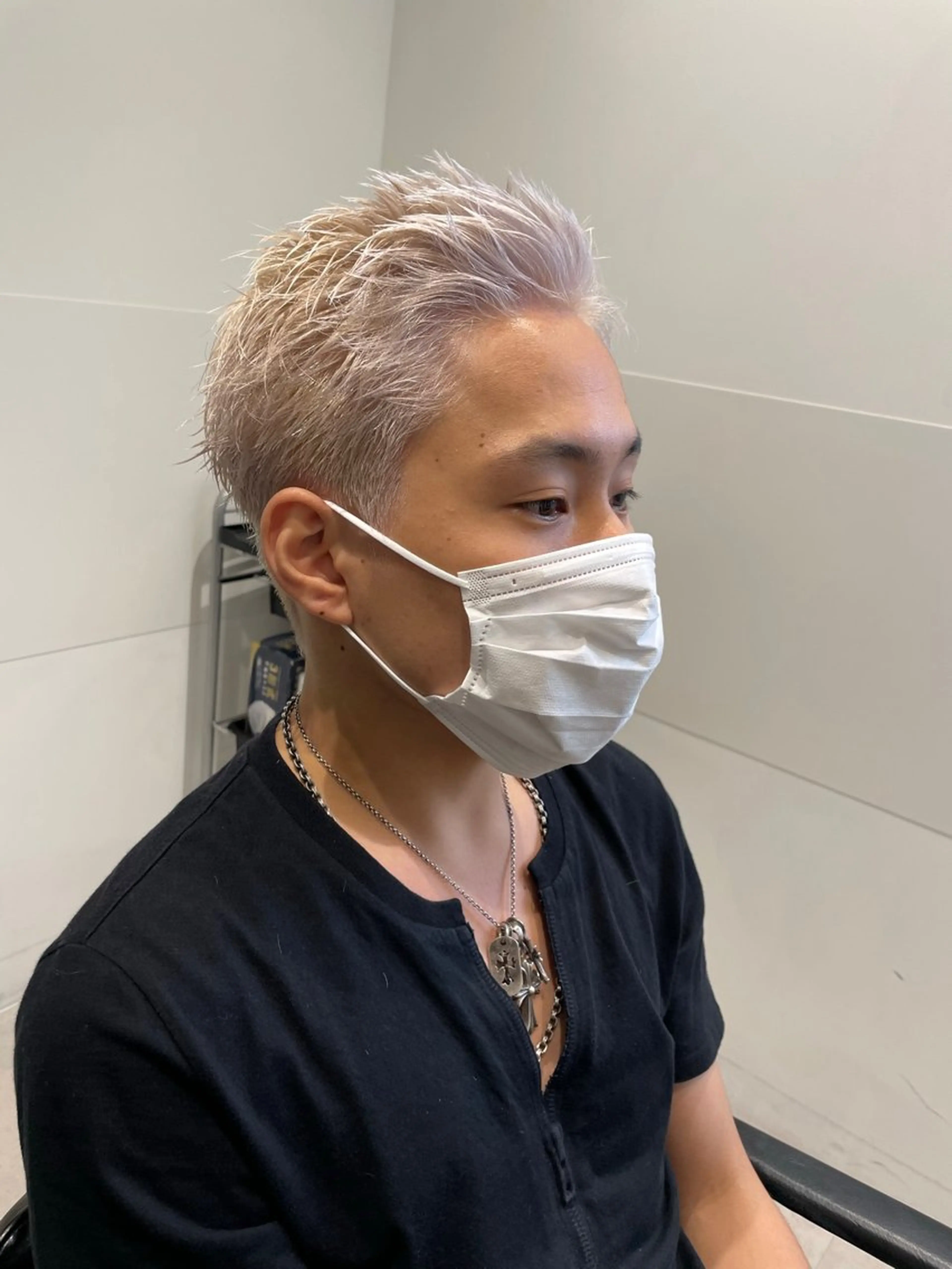 ショート カラー メンズ カット ヘアカラー ヘアセット メンズ特化 パーマ/オザワのヘアスタイル