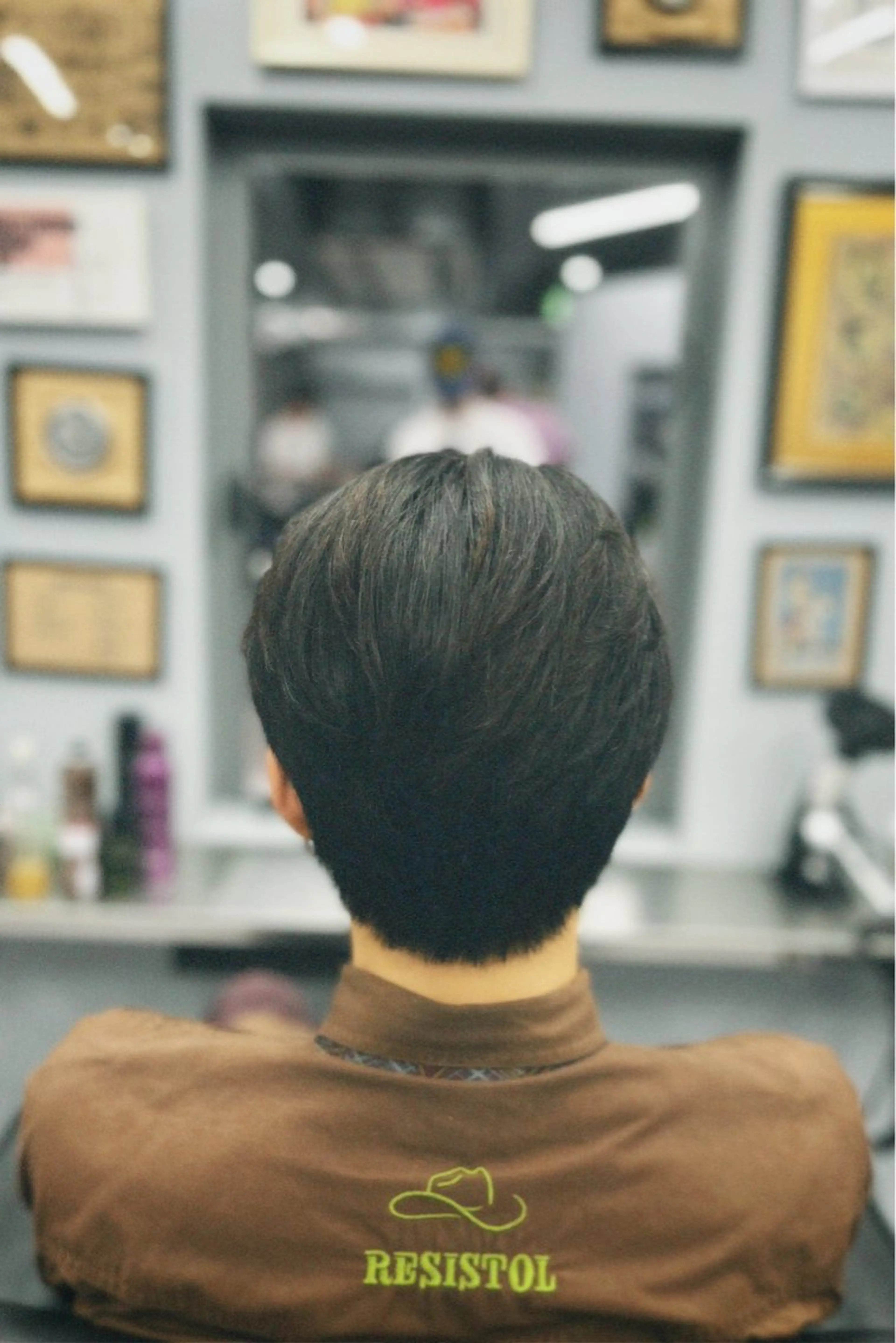 ミディアム メンズ ミディアムパーマ センターパート フェードカット マッシュ メンズパーマ icon Blue所属・池袋メンズパーマ フェード純平のヘアスタイル