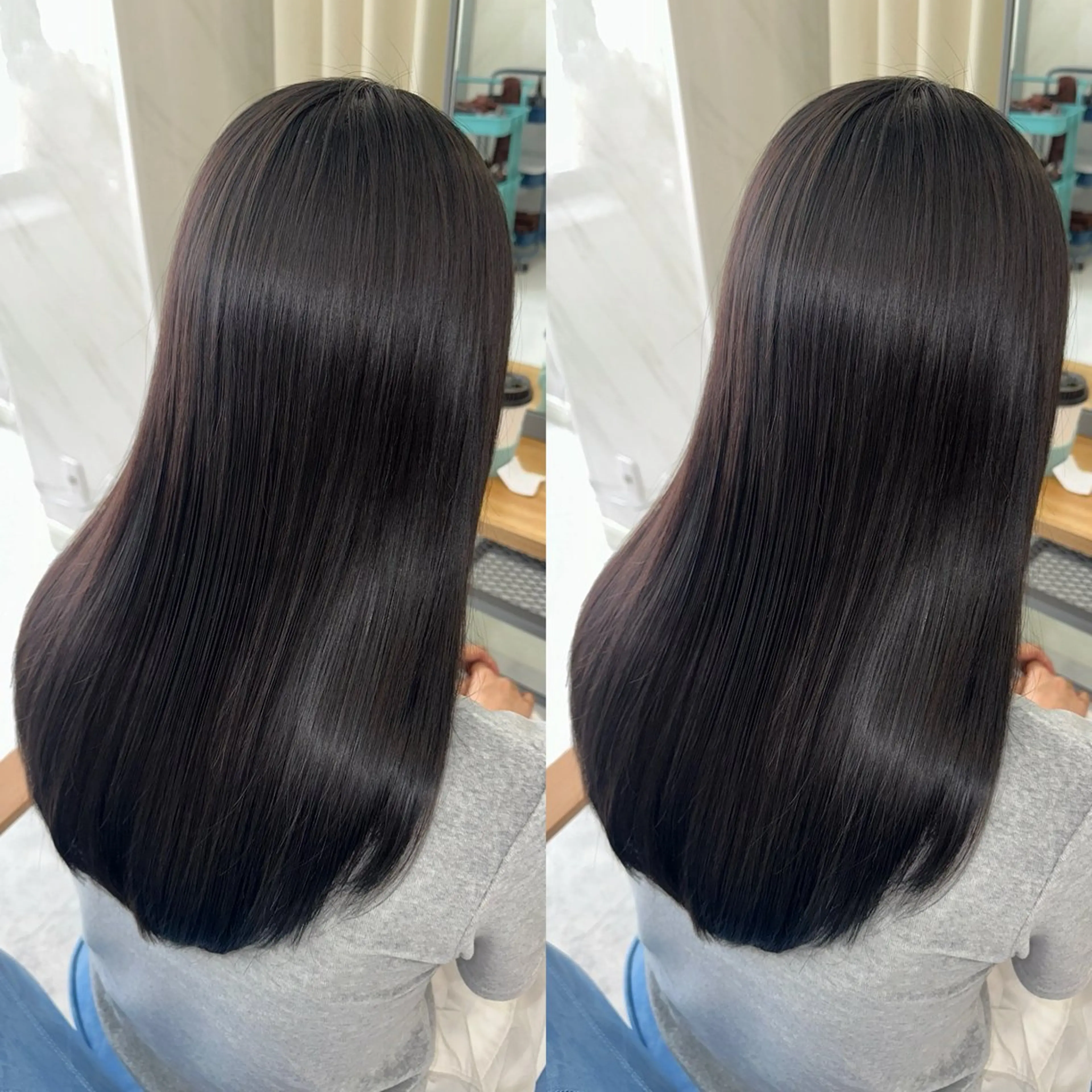 ロング 髪質改善 縮毛矯正 トリートメント 酸性ストレート 酸熱トリートメント カット 縮毛矯正 トリートメント 縮毛矯正/髪質改善/ レイヤー代々木/木下のヘアスタイル