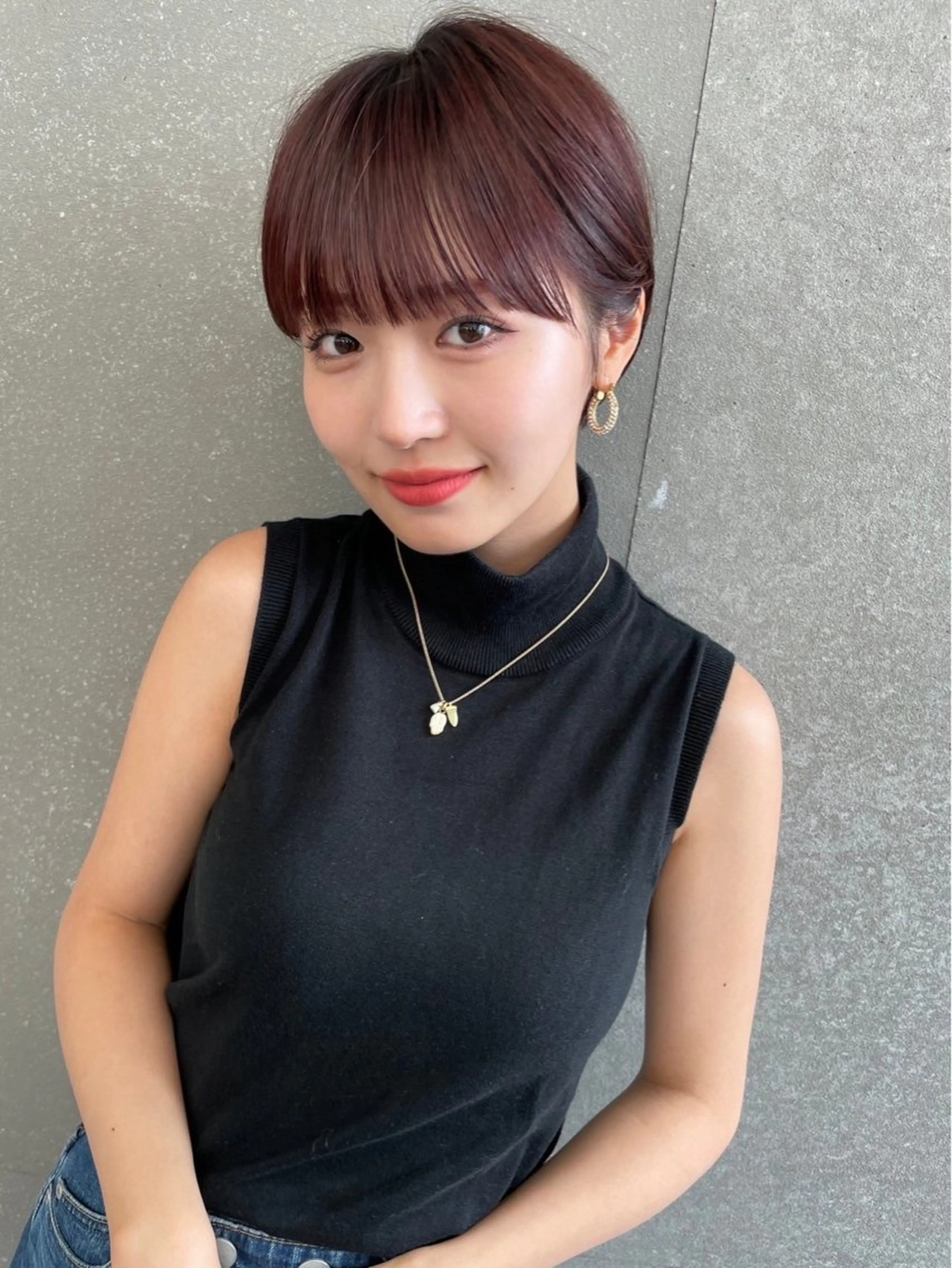 カラー けいし🐬ボブ 美髪縮毛矯正のヘアスタイル