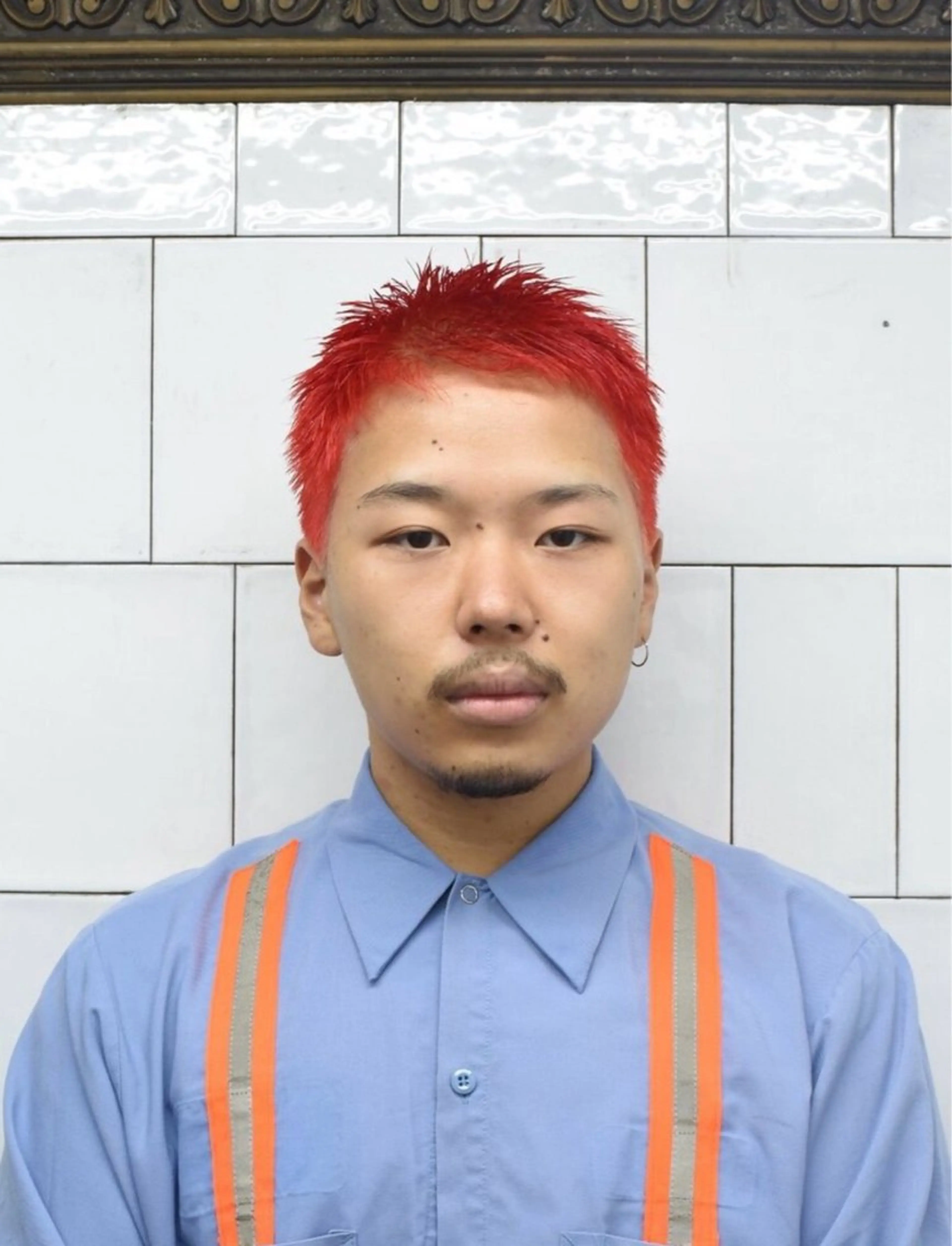 ショート カラー メンズ Merican barbershop kobe所属・永戸 新汰の眉毛・アイブロウイメージ