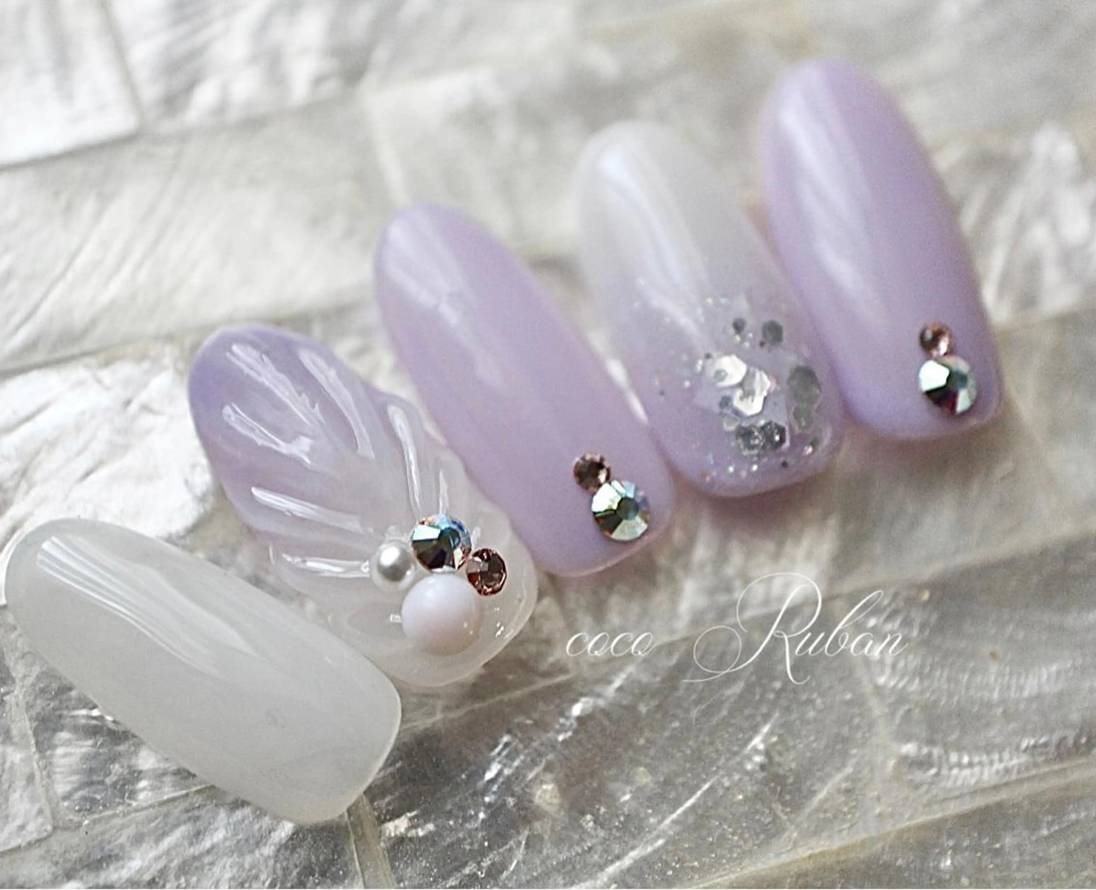 ネイル 自爪育成ネイルサロン ココリュバンのネイルデザイン