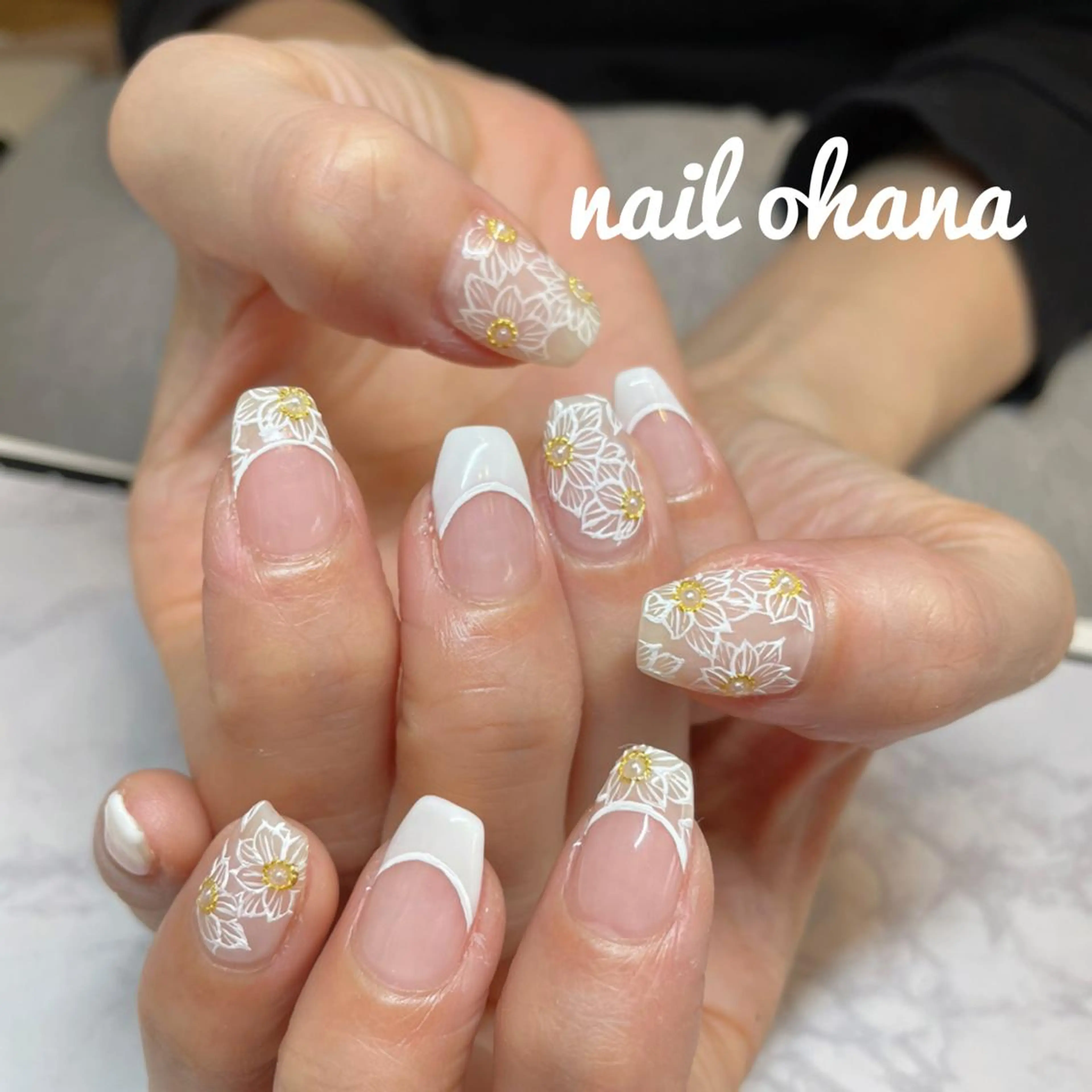 ネイル ブライダルネイル ハンドネイル 那覇🏝️台湾人 ネイリストSHIUのネイルデザイン