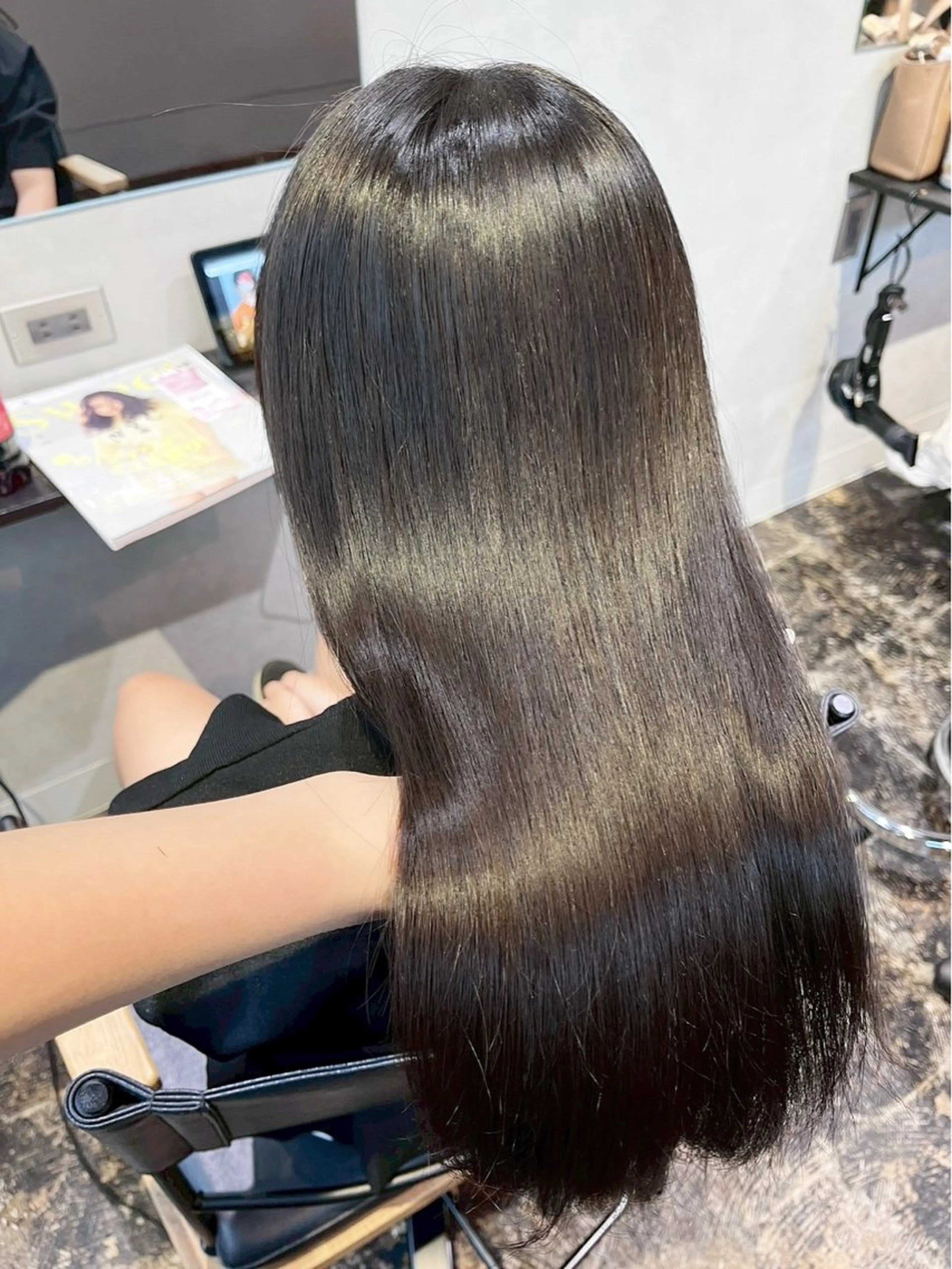 ロング カラー カット ヘアカラー トリートメント ハイトーン/韓国風/ 艶髪/吉祥寺のヘアスタイル