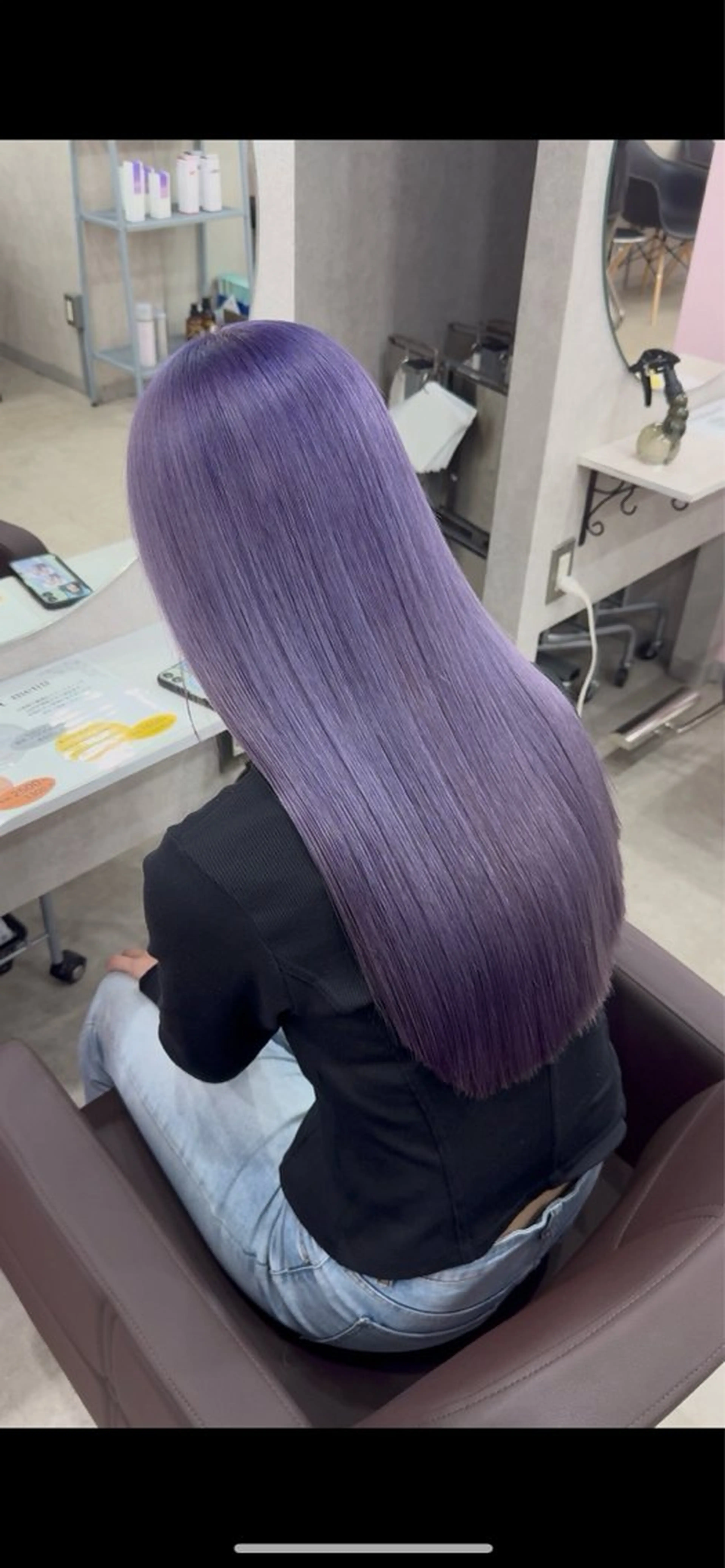 ロング ヘアカラー トリートメント ヘッドスパ 山崎 まな🦋🫧のヘアスタイル