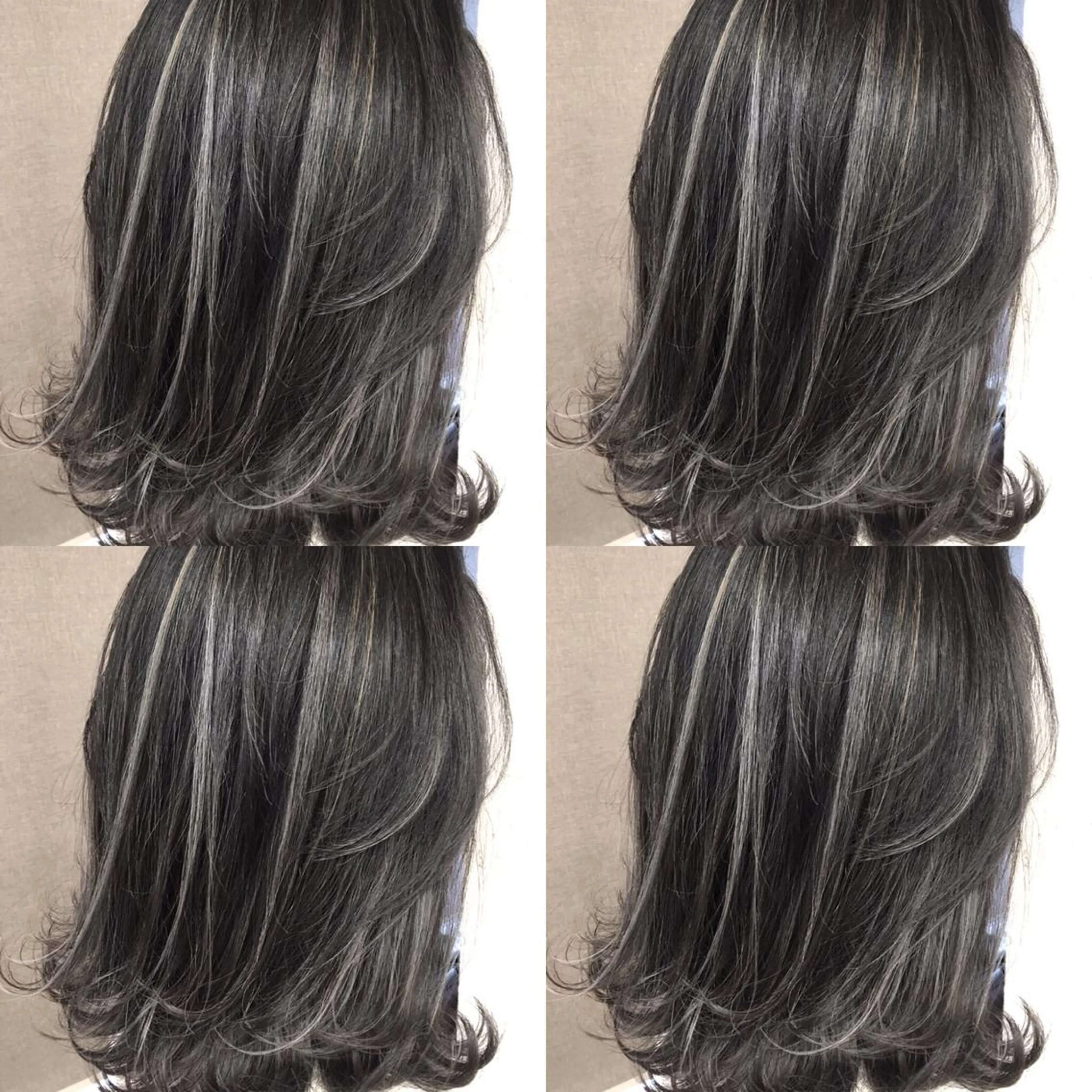 ショート カラー ハイライトカラー シルバー 3Dハイライト ハイライト カット ヘアカラー トリートメント 井上 一平のヘアスタイル