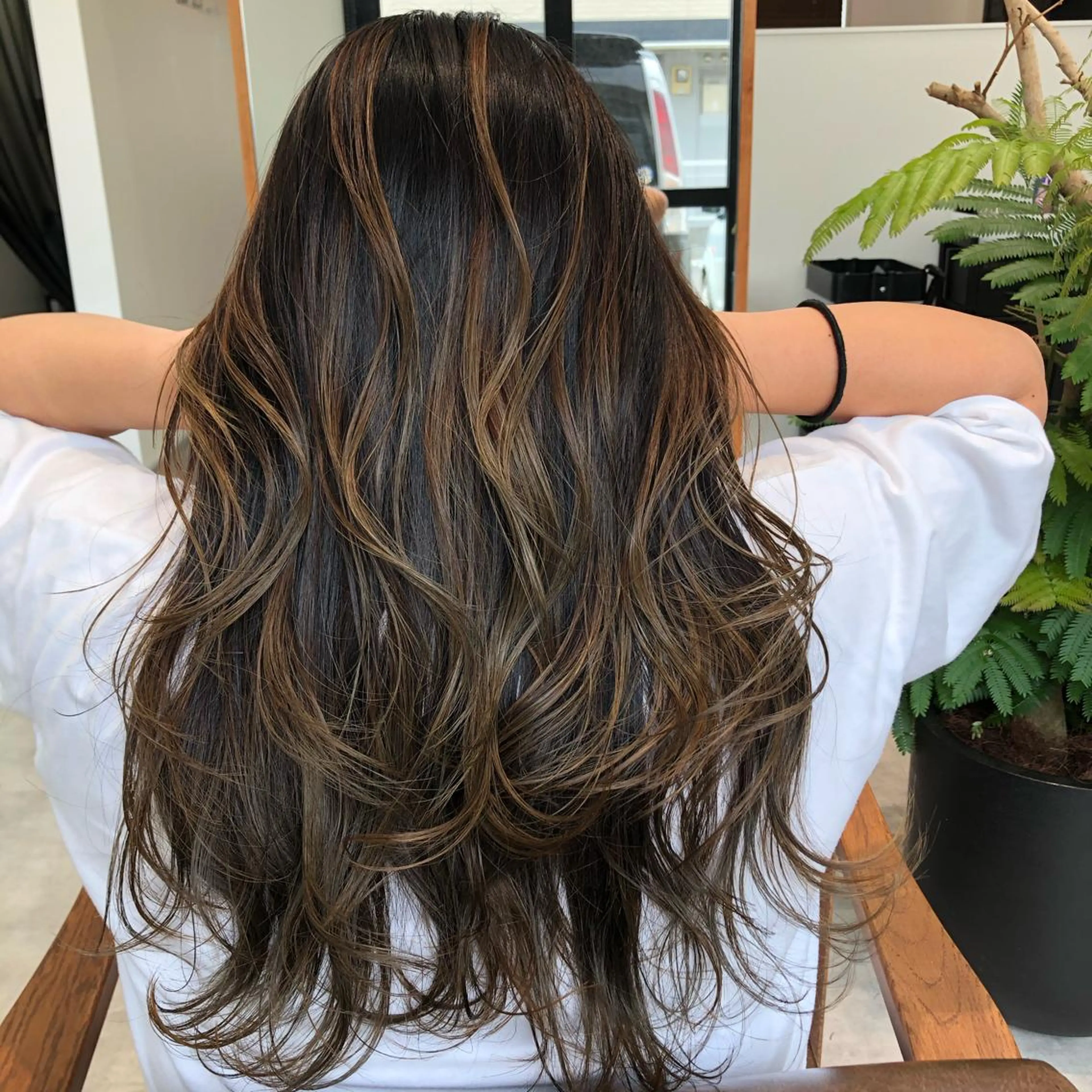 ロング カラー 河内 元伸のヘアスタイル