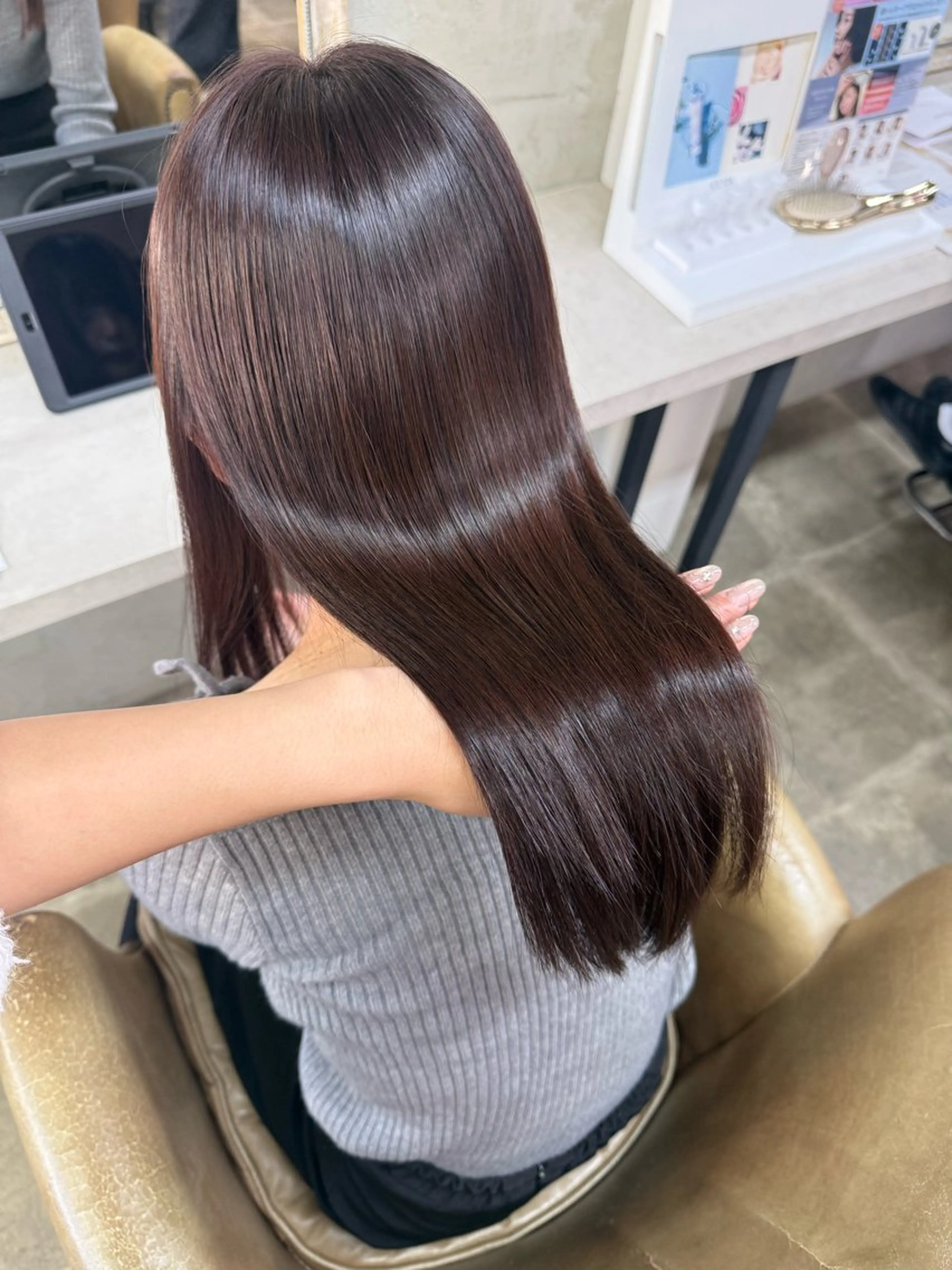 セミロング カラー ラベンダーカラー ラベンダーピンク ピンクカラー ヘアカラー トリートメント Blast Erikaのヘアスタイル