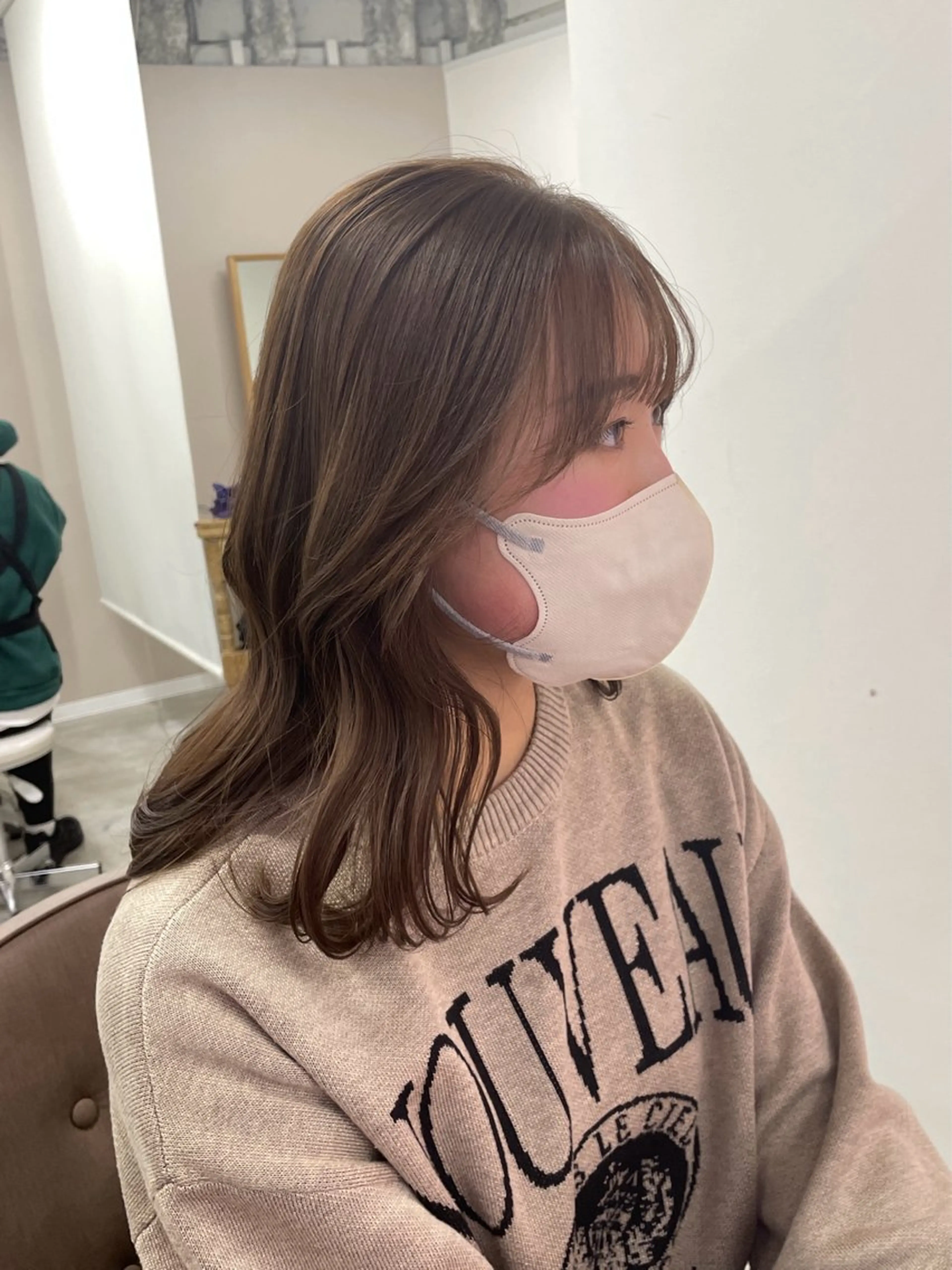 セミロング カラー Hana ♡ marshu梅田のヘアスタイル