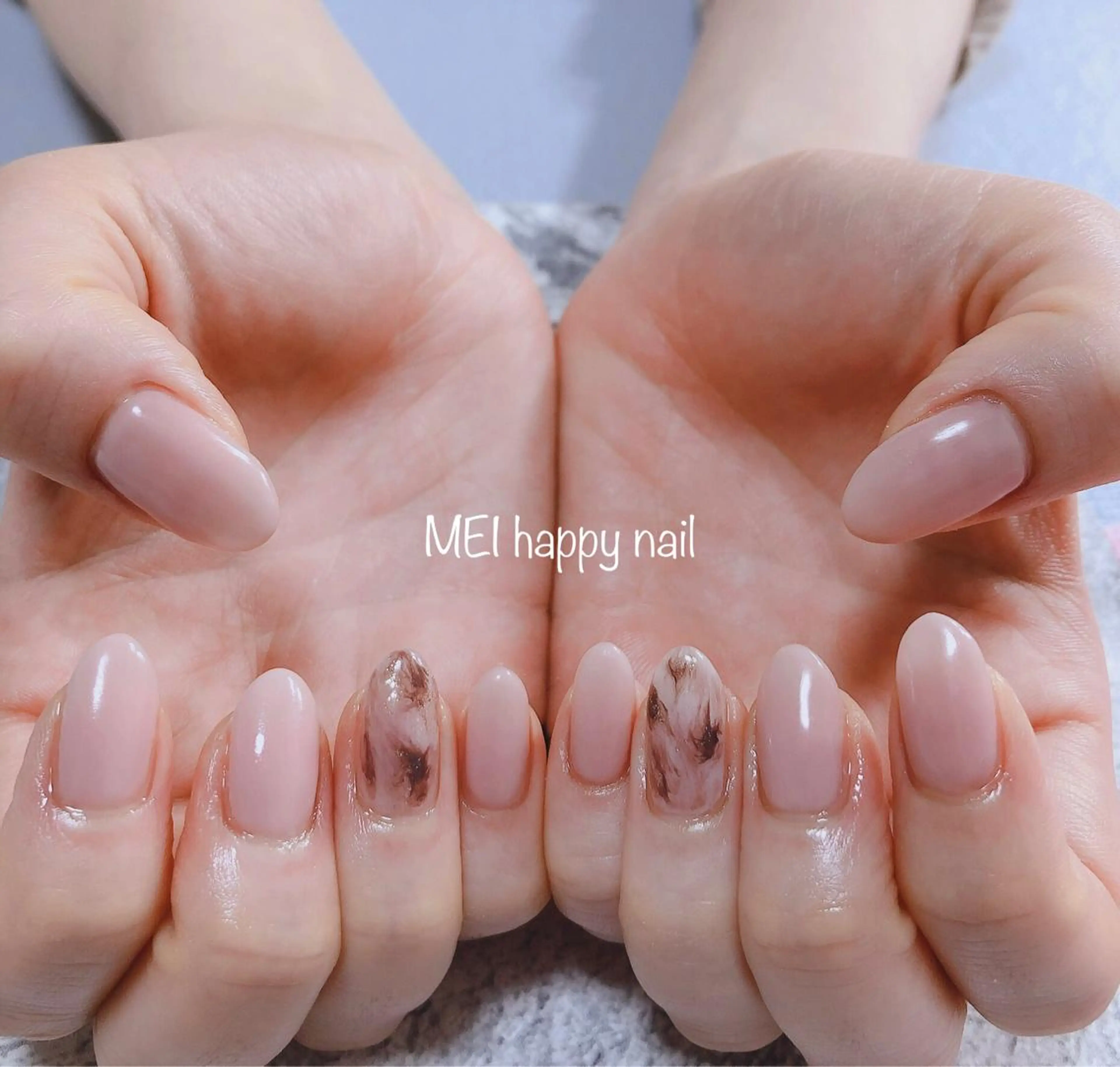 ネイル 北浦和 自爪育成ケアのネイルデザイン