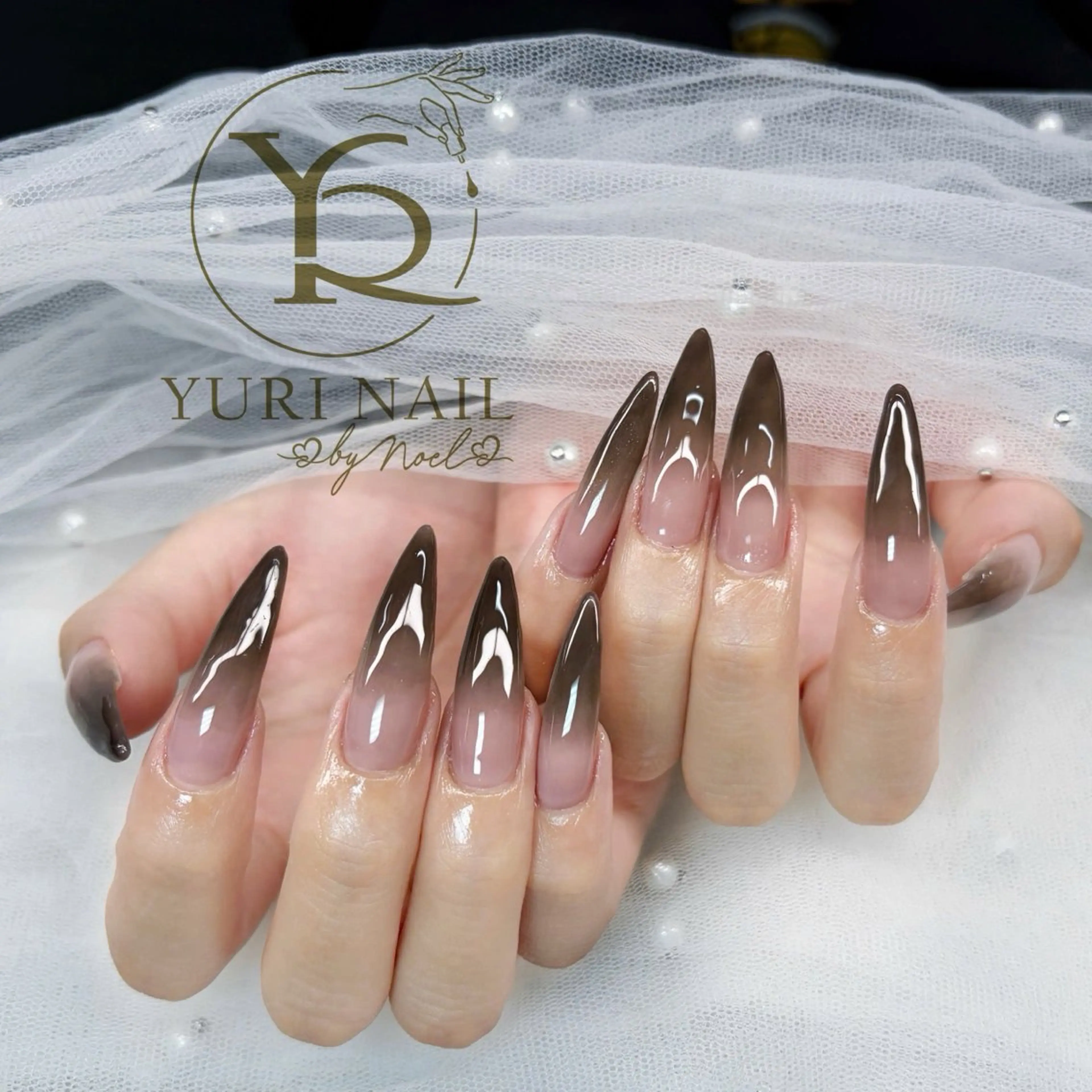 ネイル チークネイル フットネイル グラデーション 韓国ネイル 持ち込み Kawaii Nail Salon所属・YURI NAIL NARITAのネイルデザイン