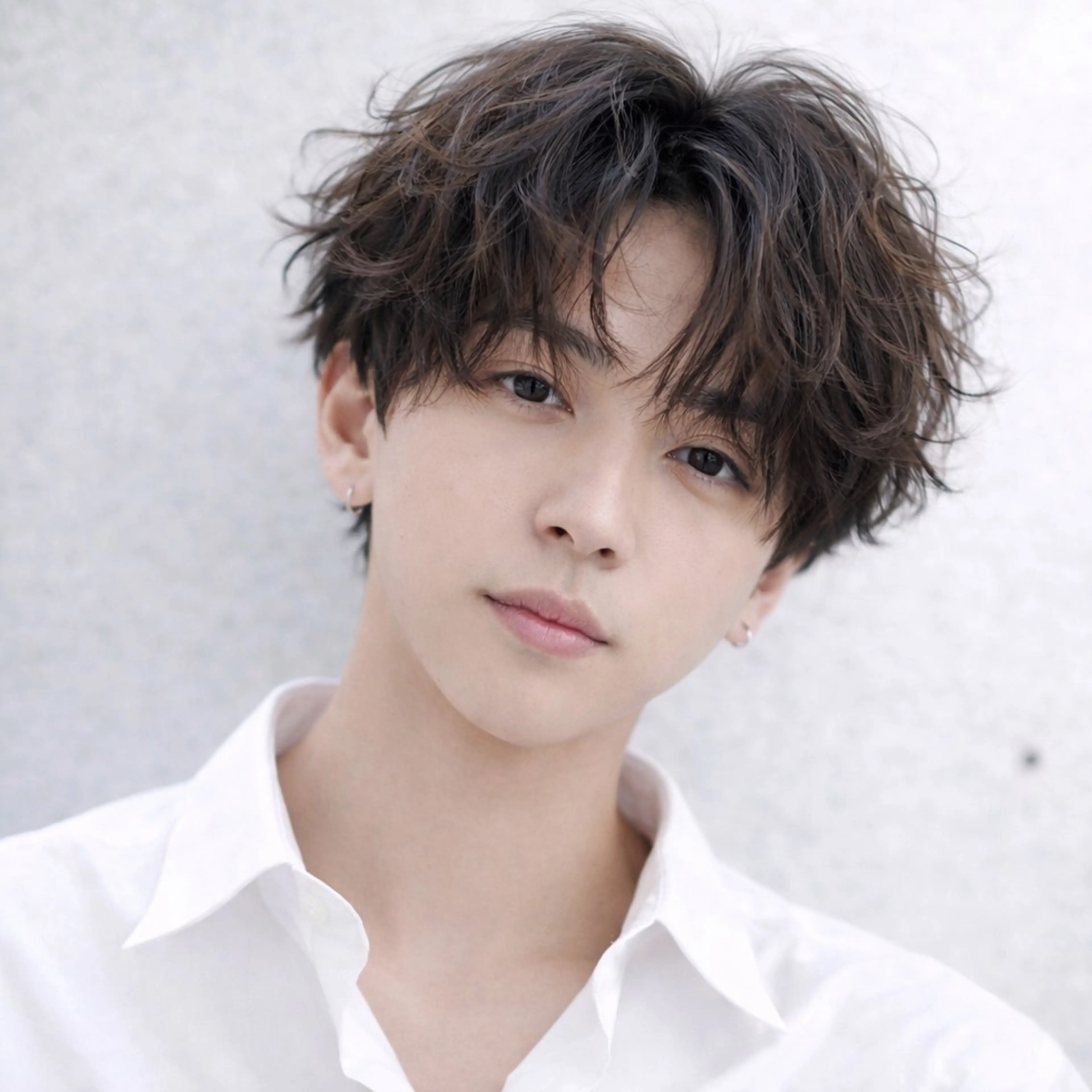 メンズ カット パーマ シャドウ/フェザー ニュアンスヘアメンズのヘアスタイル