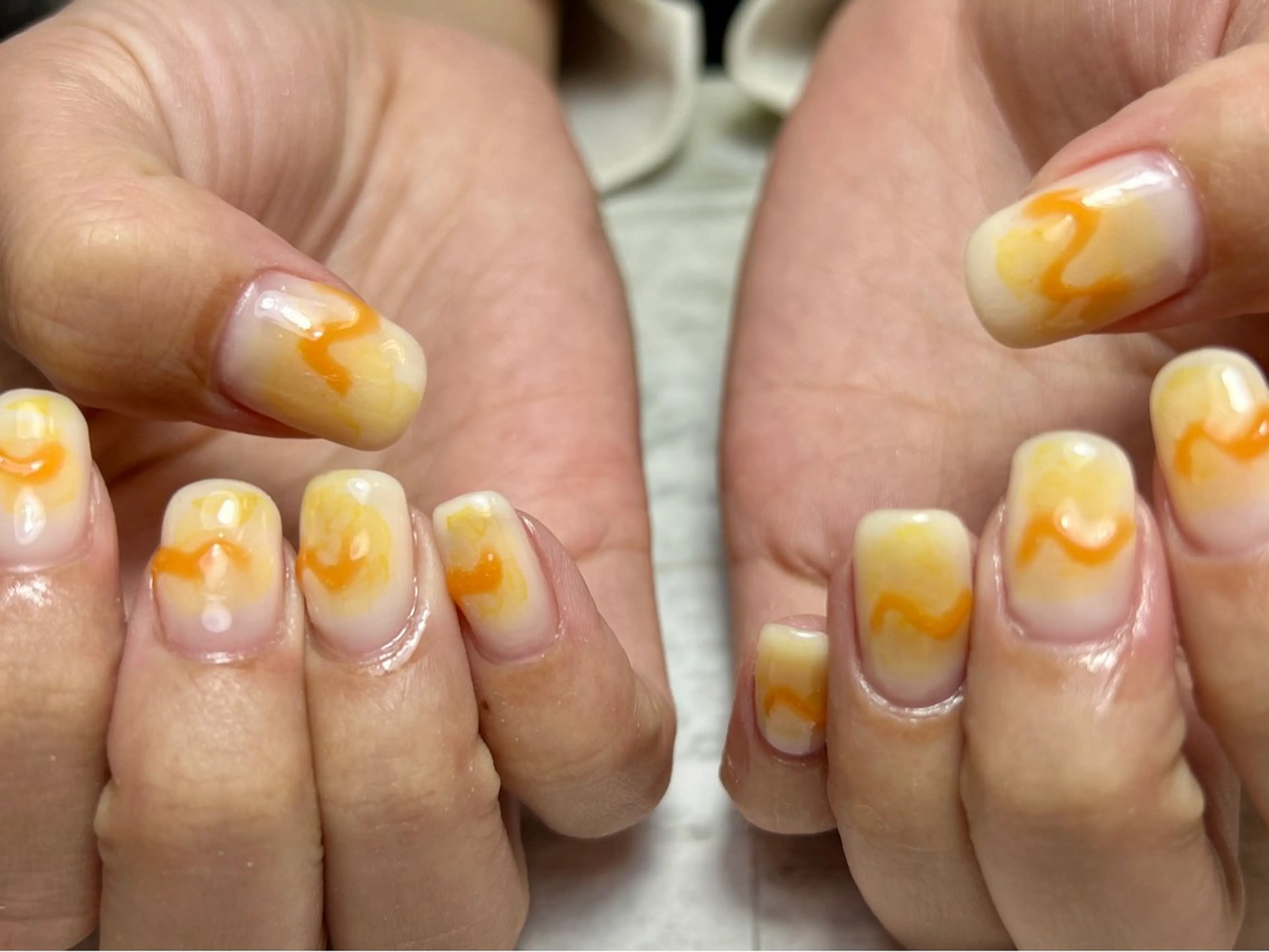 ネイル ジェルネイル ニュアンスネイル パラジェル ハンドネイル 個性派ニュアンス nuts nail所属・【池袋】nuts nail　なつみのネイルデザイン