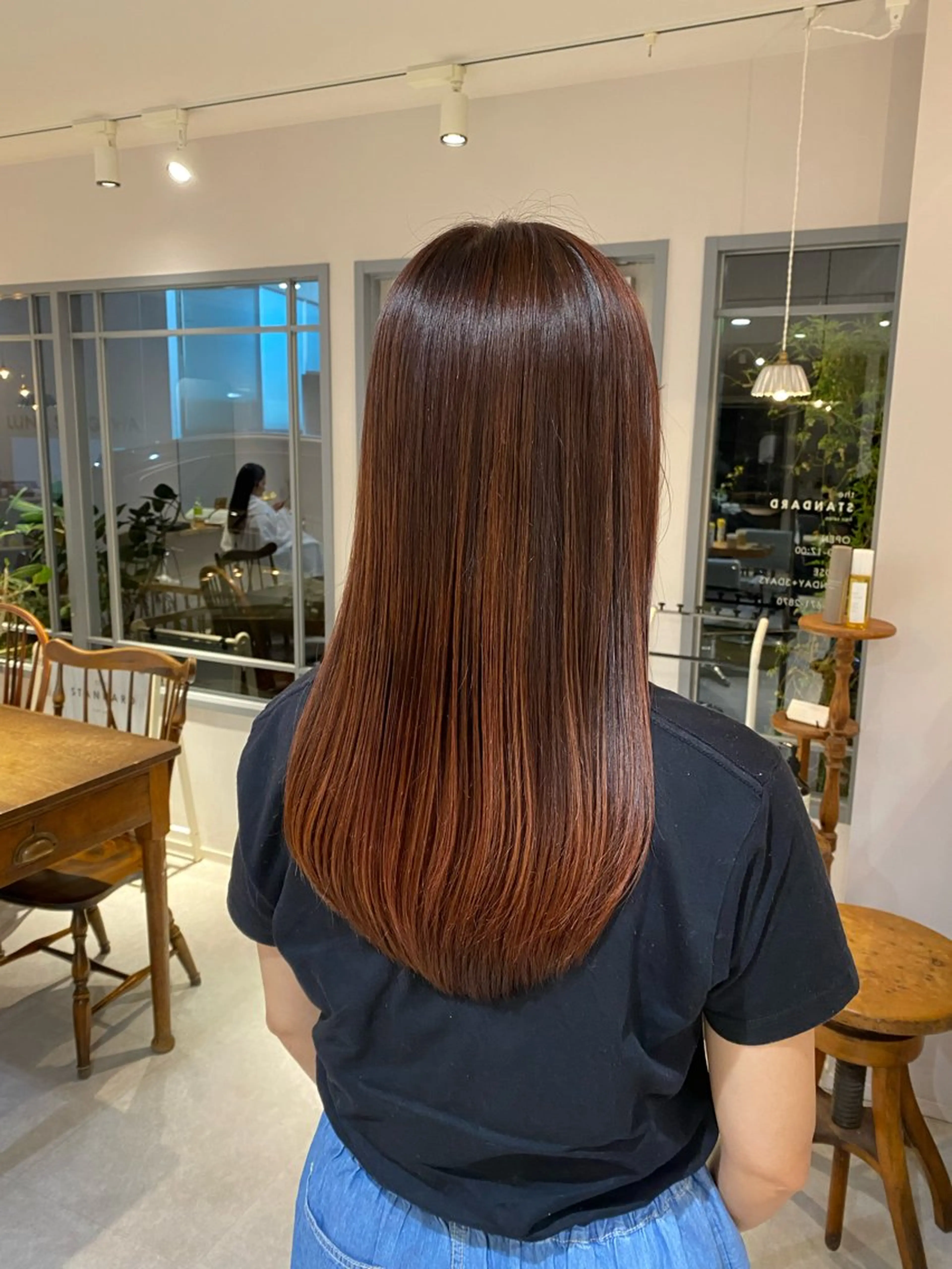 セミロング カラー カット ヘアカラー ‎🤍透明感カラー 【仙川】セリナ‎🤍のヘアスタイル