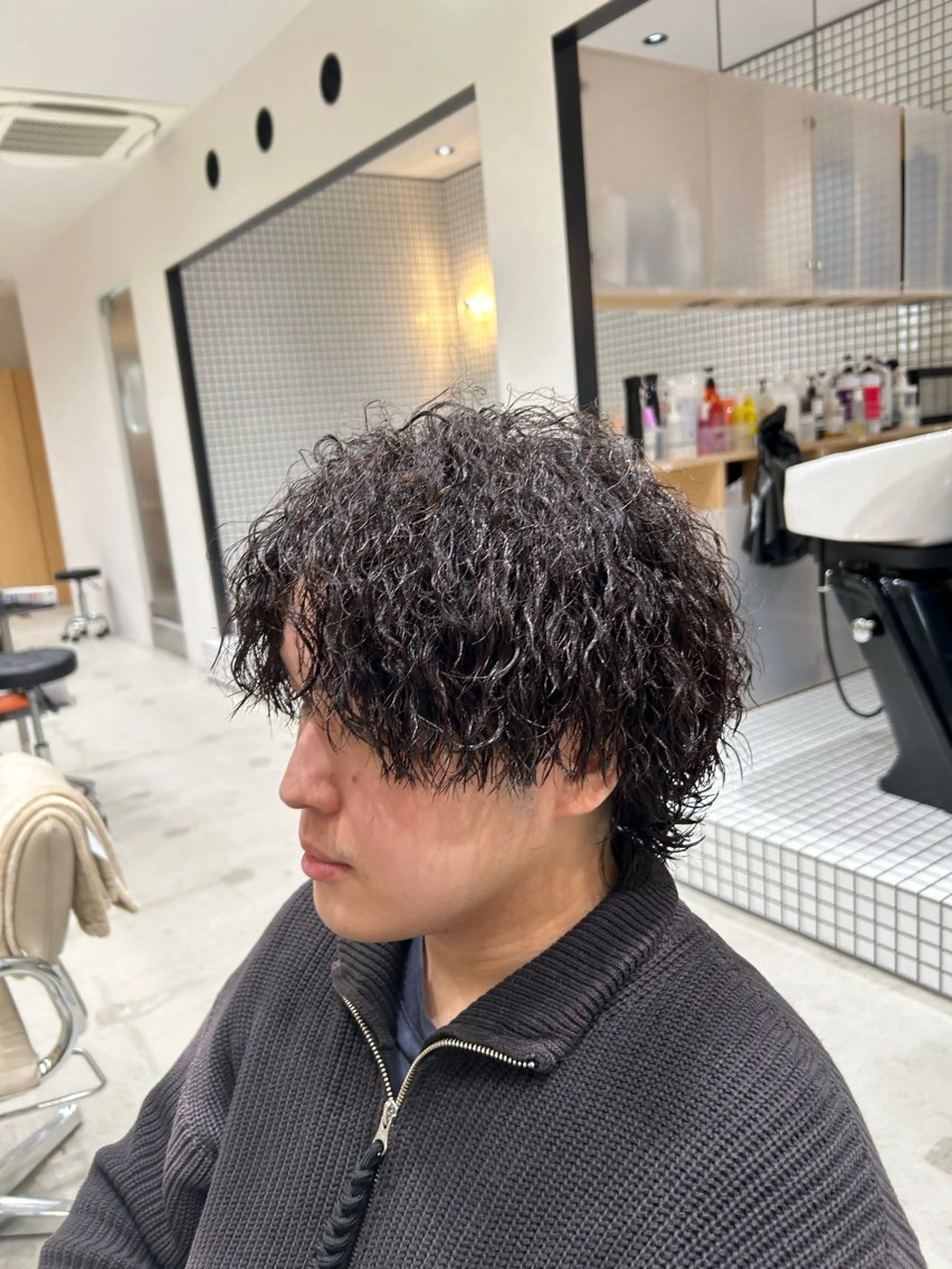 パーマ メンズ メンズパーマ ツイストスパイラルパーマ スパイラルパーマ 🐲ツイスパ🐲 フェード/龍のヘアスタイル