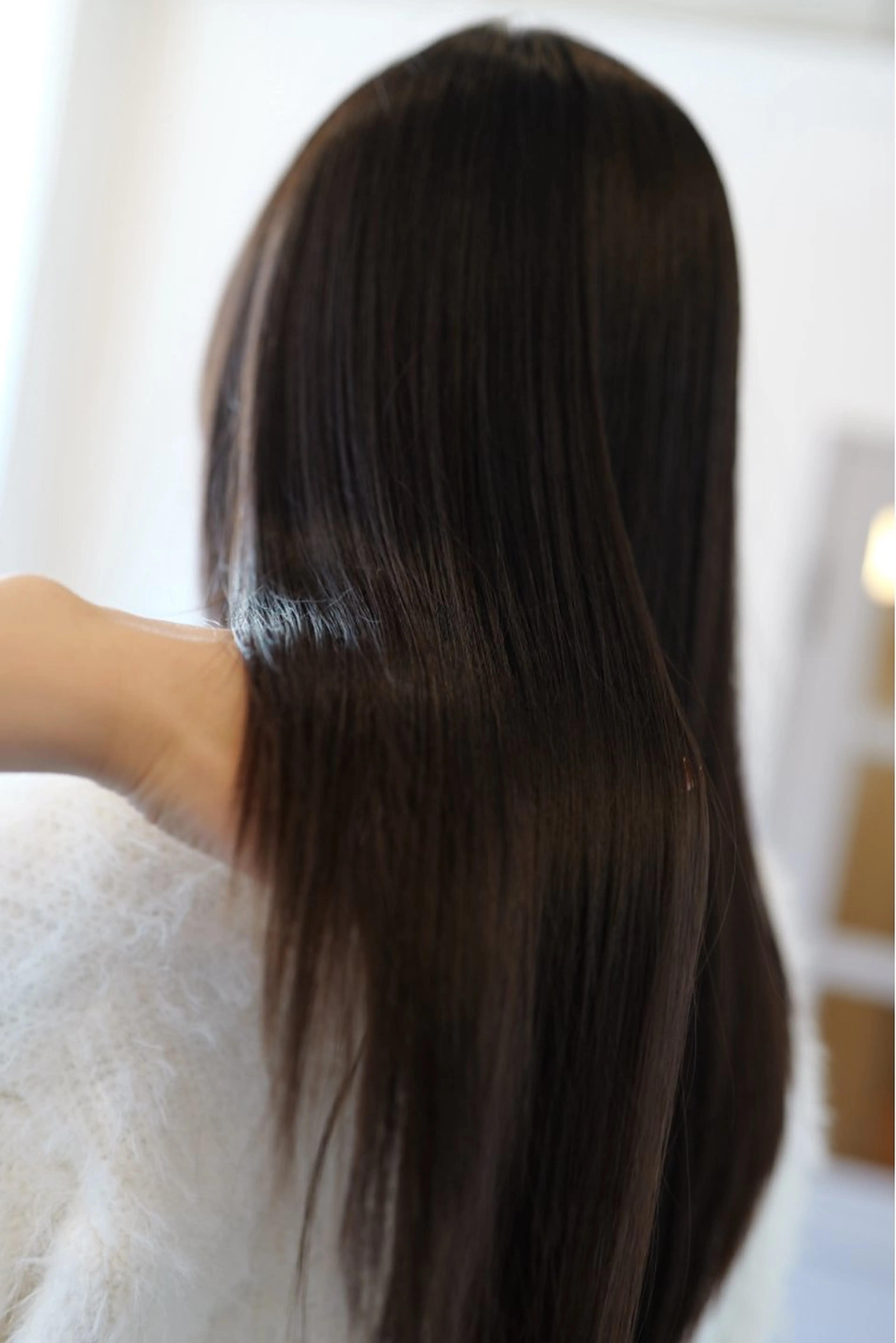 セミロング 縮毛矯正 縮毛矯正 トリートメント 白髪ぼかし 👒堀江・ヨンスクのヘアスタイル