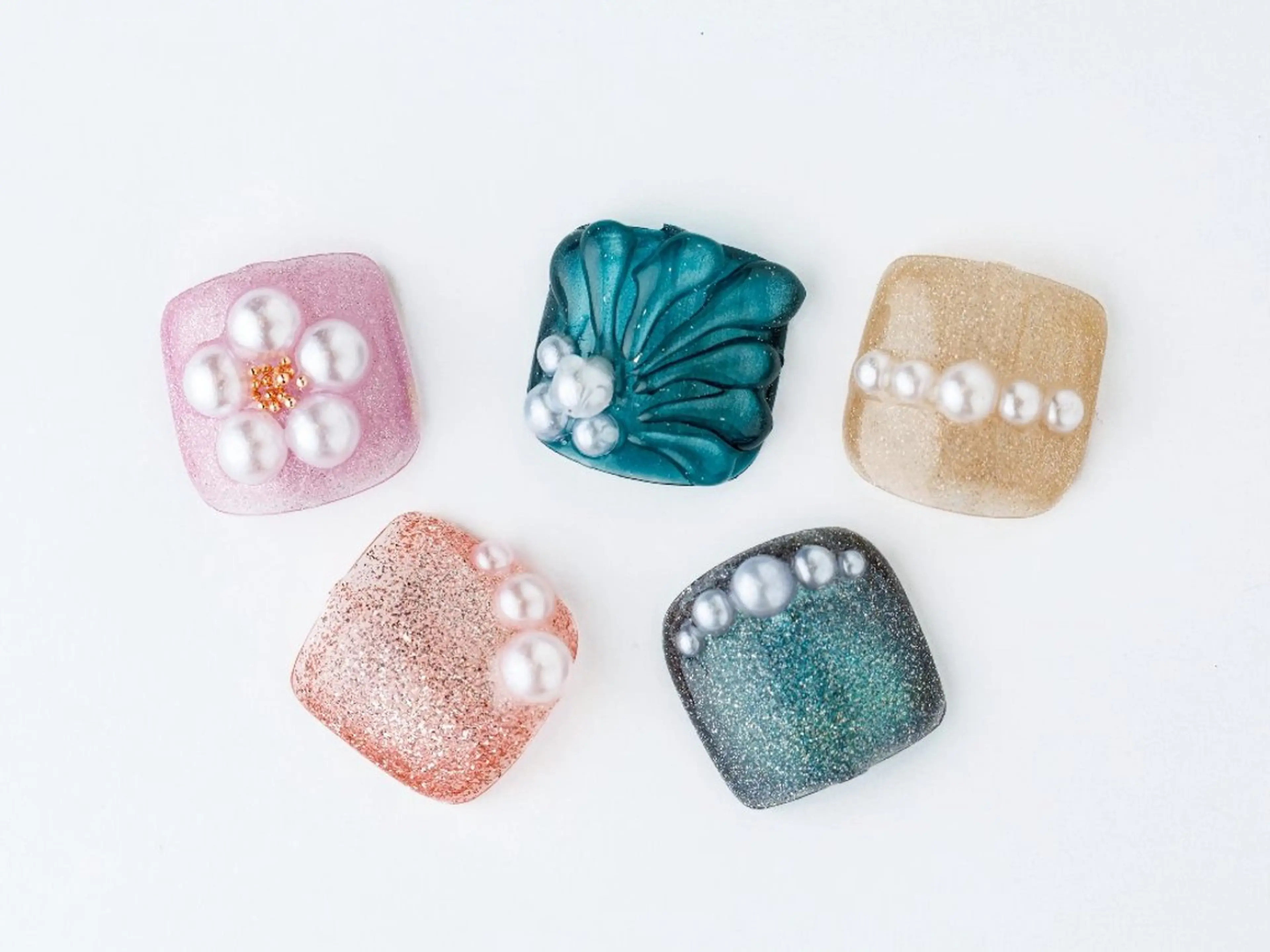 ネイル 💙🤍Tiary M🤍💙のネイルデザイン