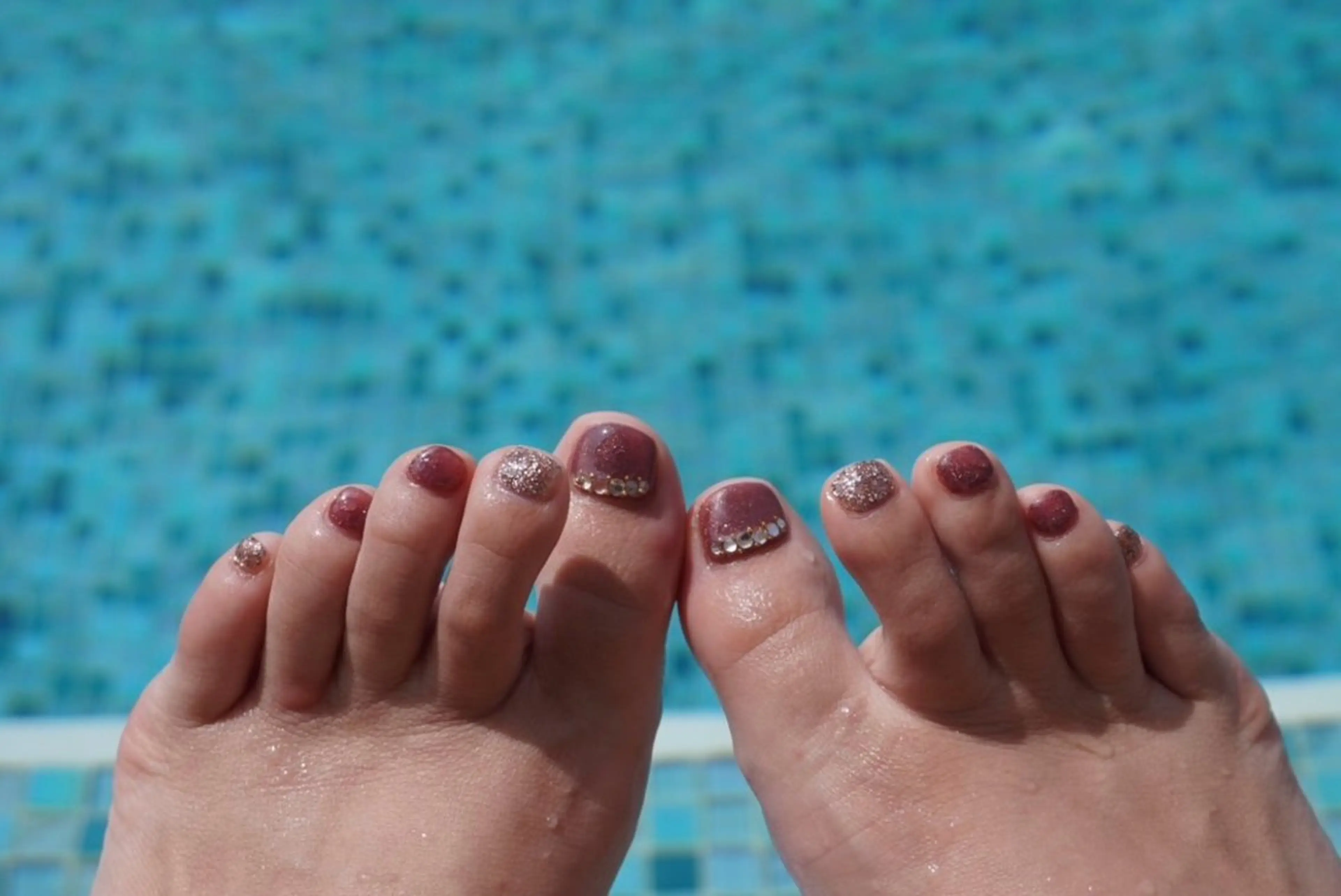 ネイル マグネットネイル フットネイル Nailsalon MONA.のネイルデザイン