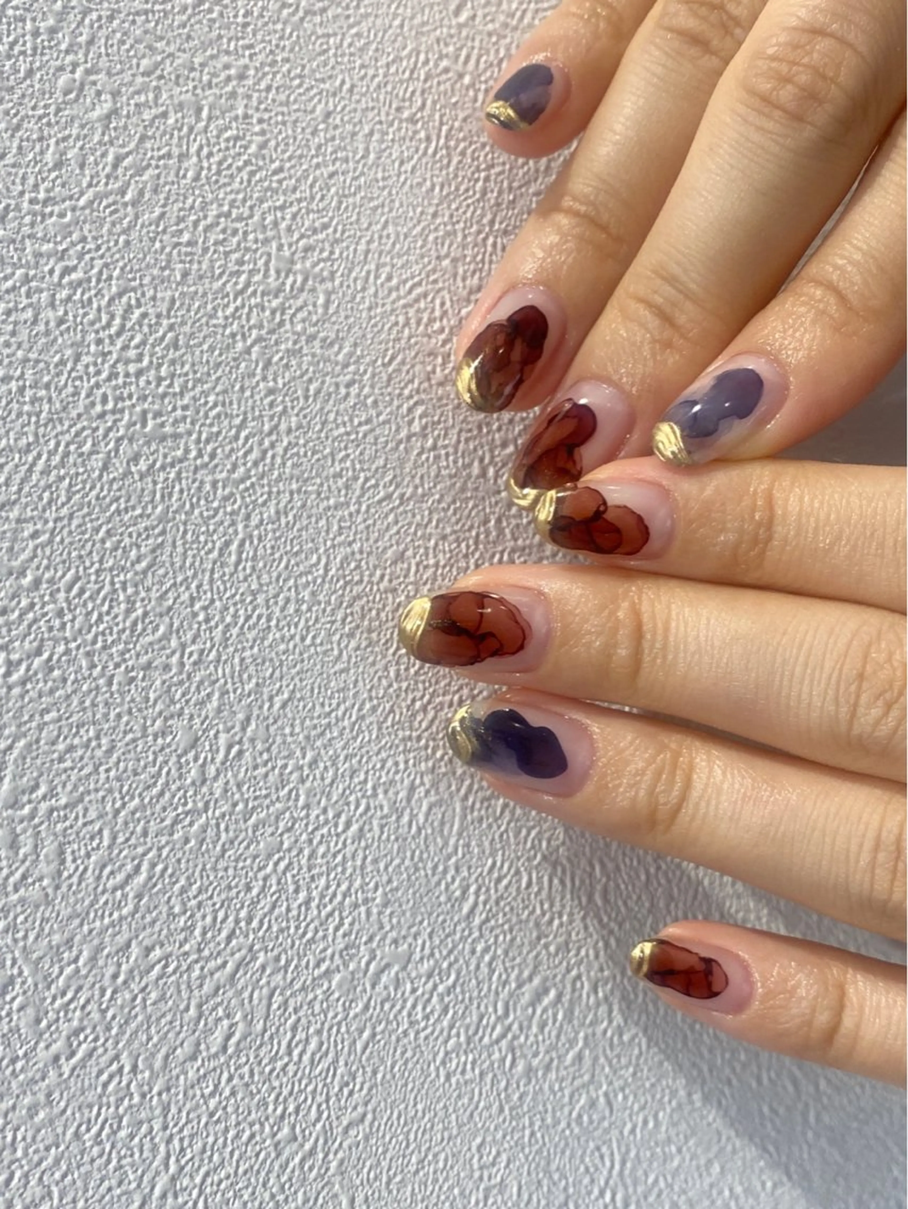 ネイル ハンドネイル NINEnami ニュアンスネイルのネイルデザイン