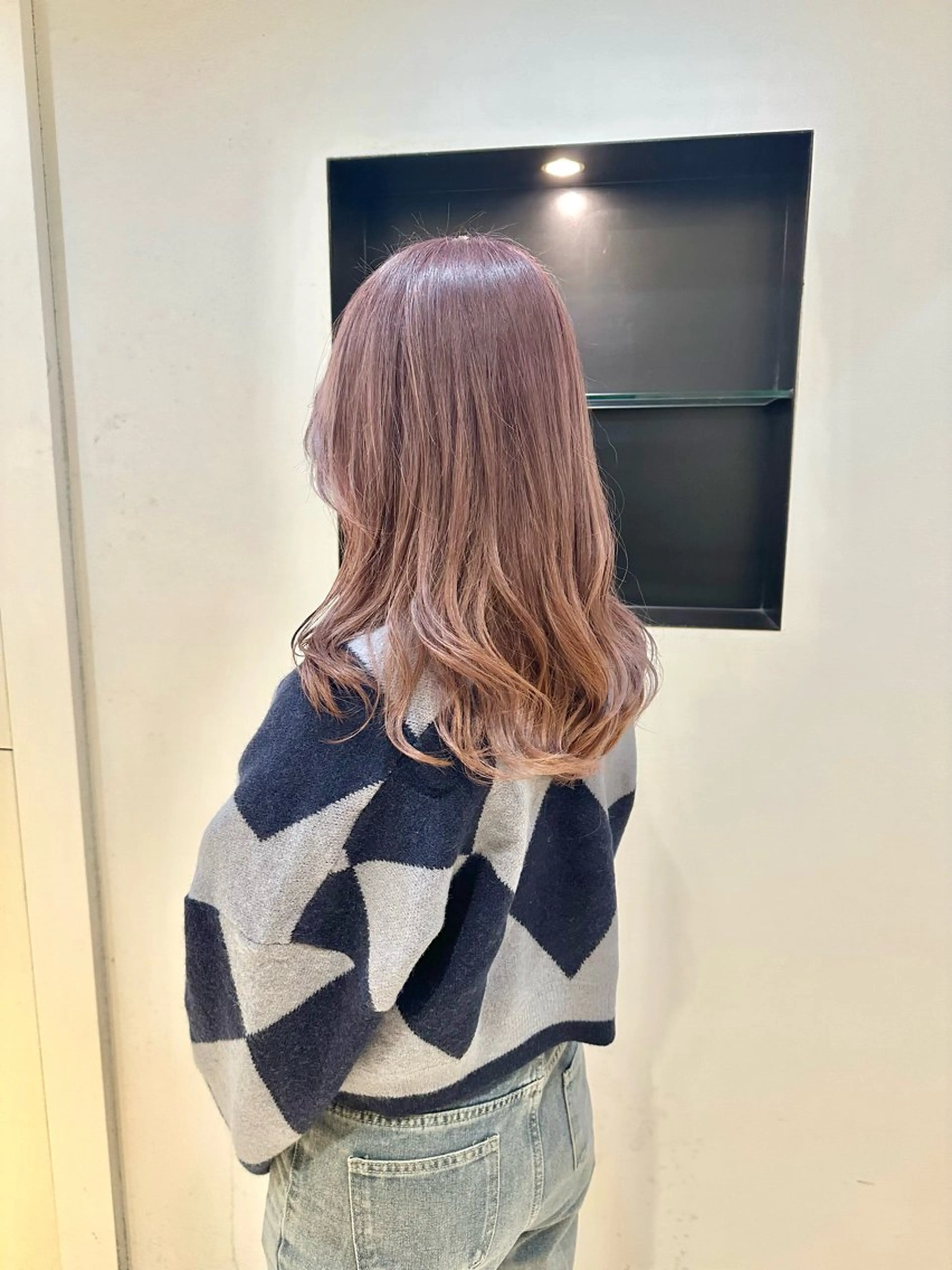 セミロング カラー TAYA大阪上本町所属・十場【髪質改善】 【ダブルカラー】のヘアスタイル