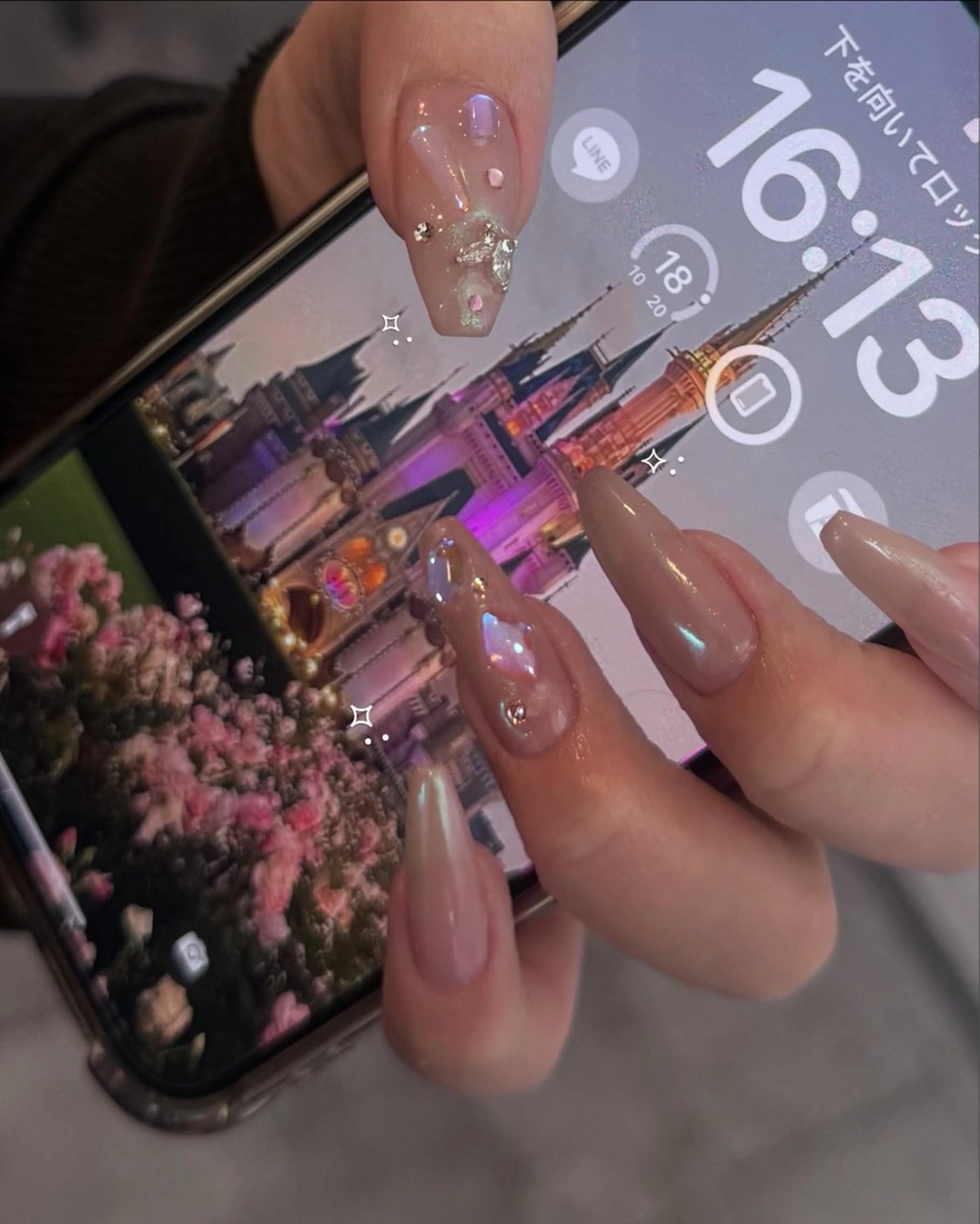 ネイル フレンチネイル 韓国ネイル マグネットネイル メンズネイル ニュアンスネイル ハンドネイル GRANDE大須 Cecil💜のネイルデザイン