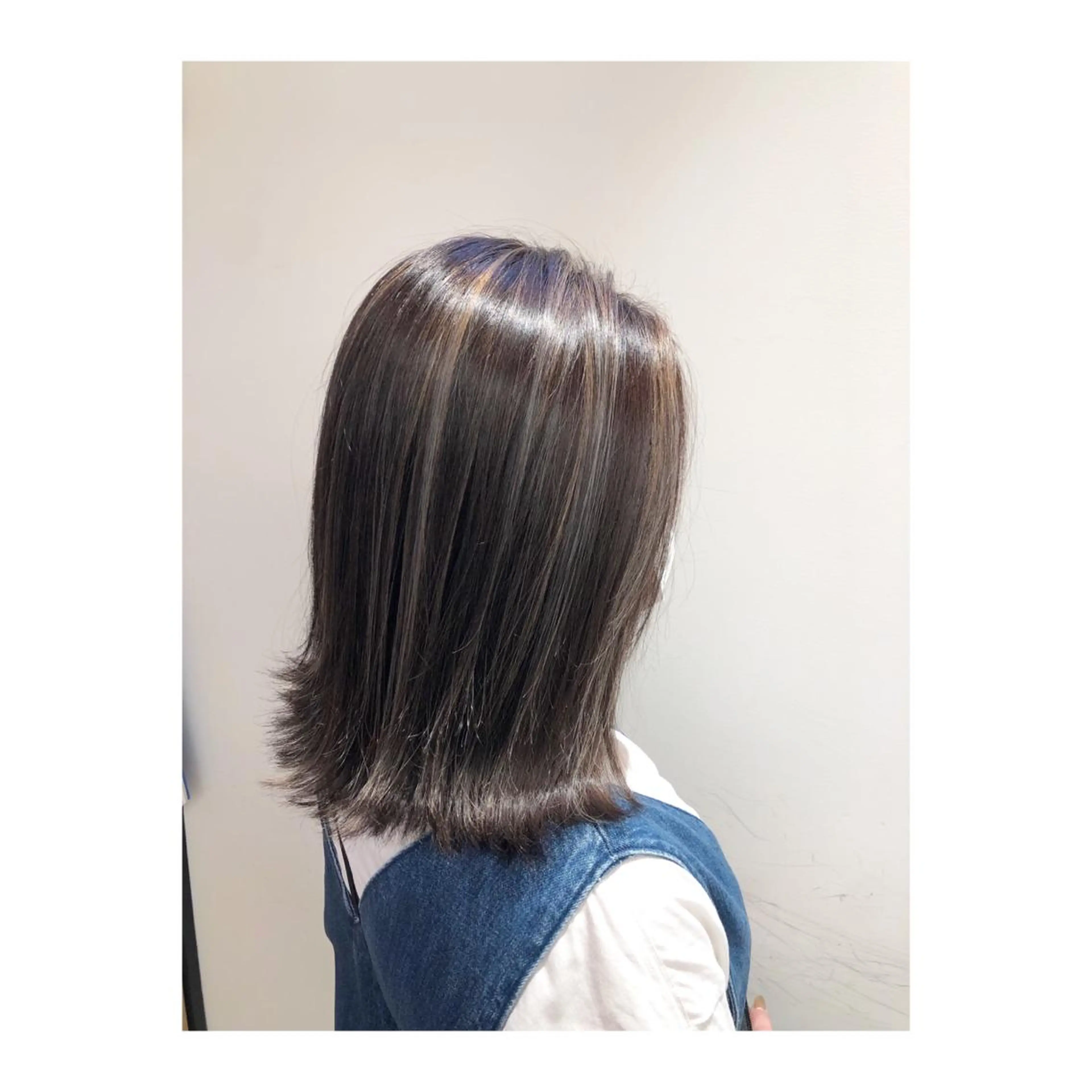 ミディアム ヘアカラー あらい なつみのヘアスタイル