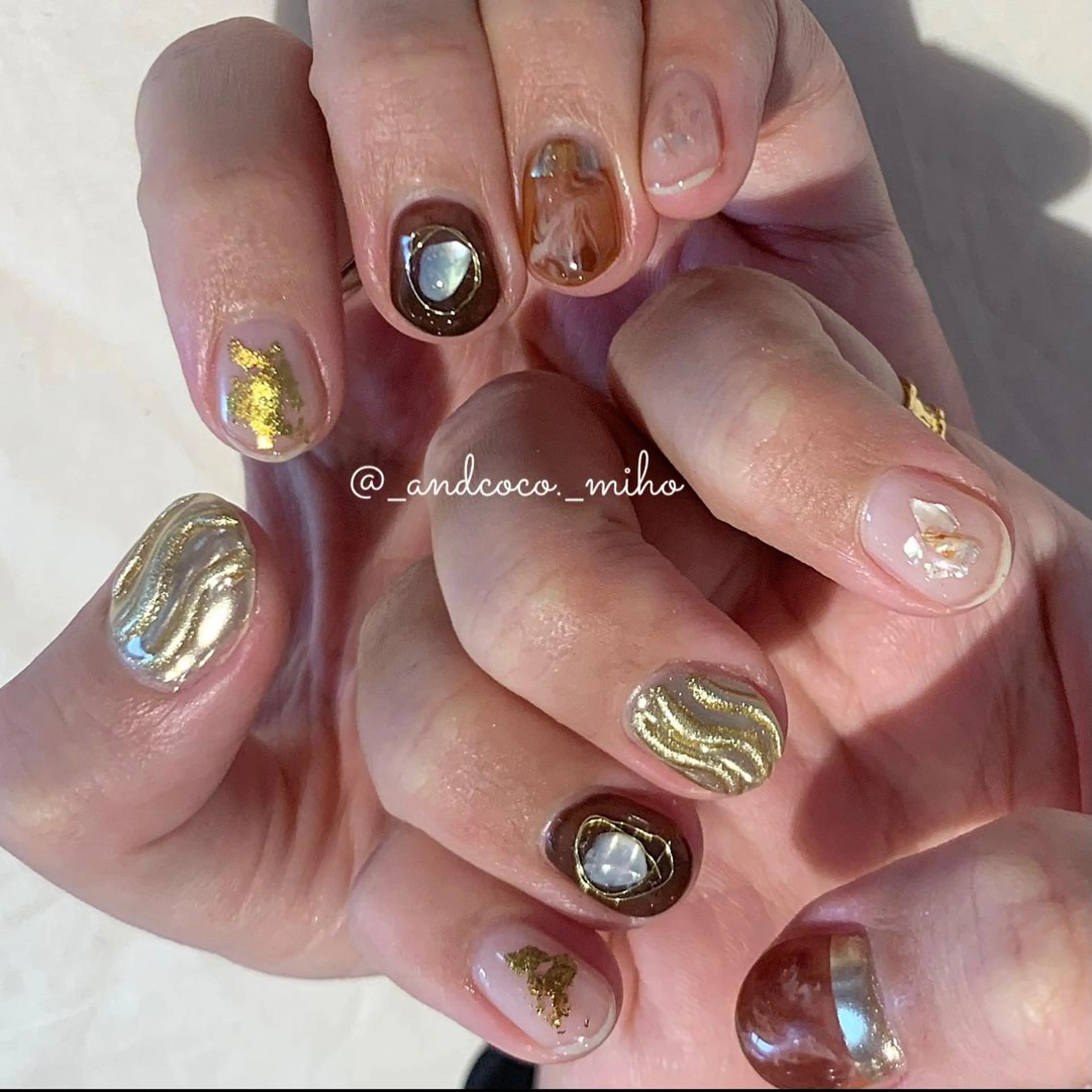 ネイル ハンドネイル I'm Me.所属・Nailist〻 mihoのネイルデザイン