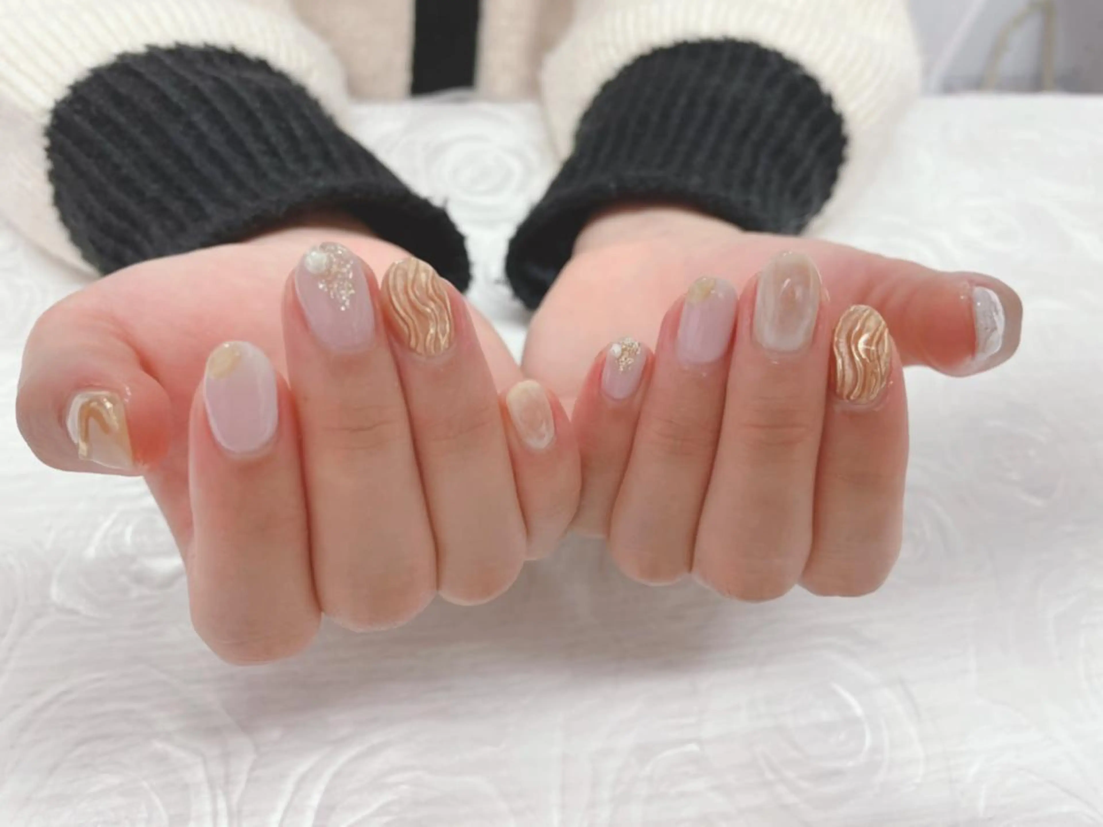 カラー ネイル ニュアンスネイル 芦辺 香奈のネイルデザイン