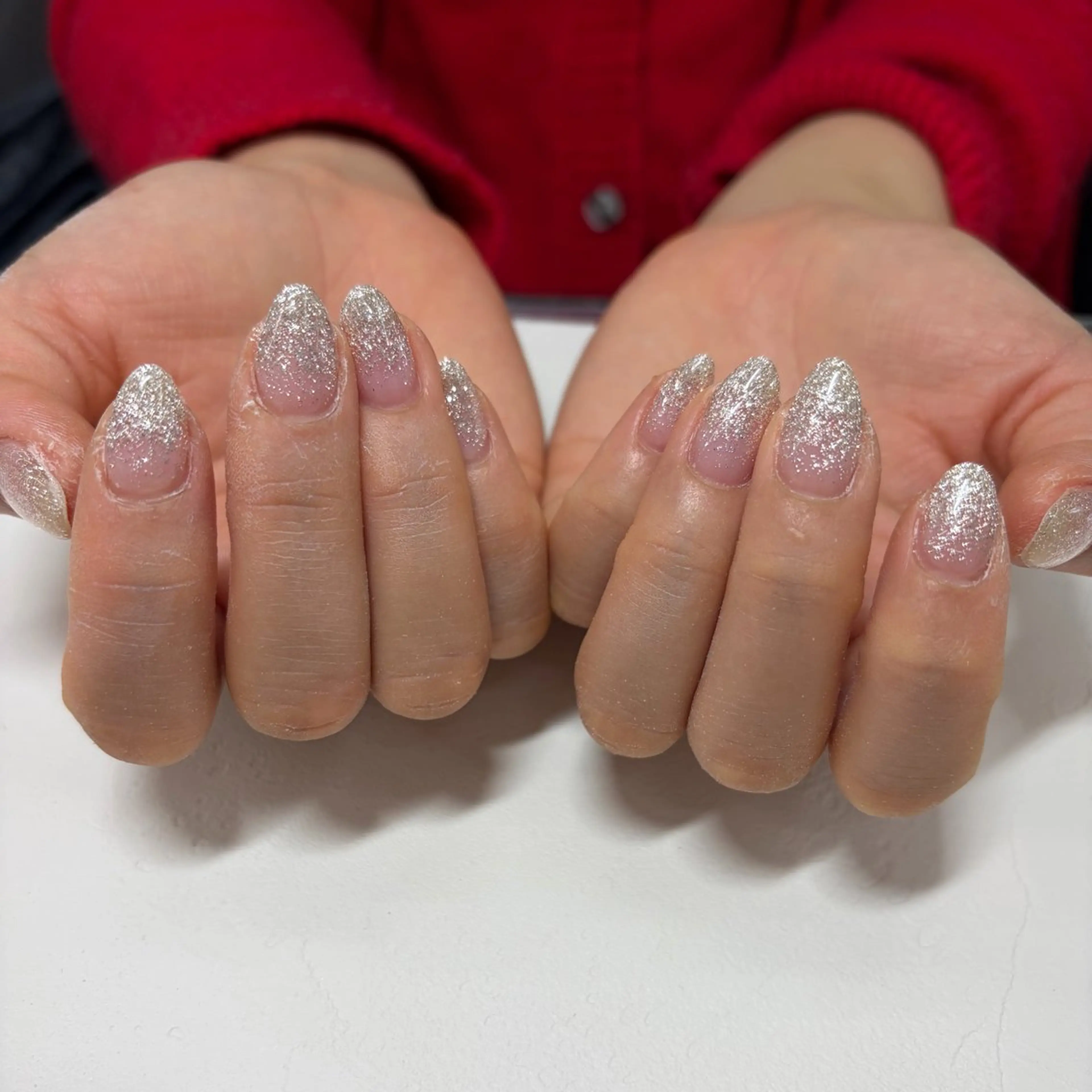 ハンド　ラメグラデーション　【オフなし】の写真