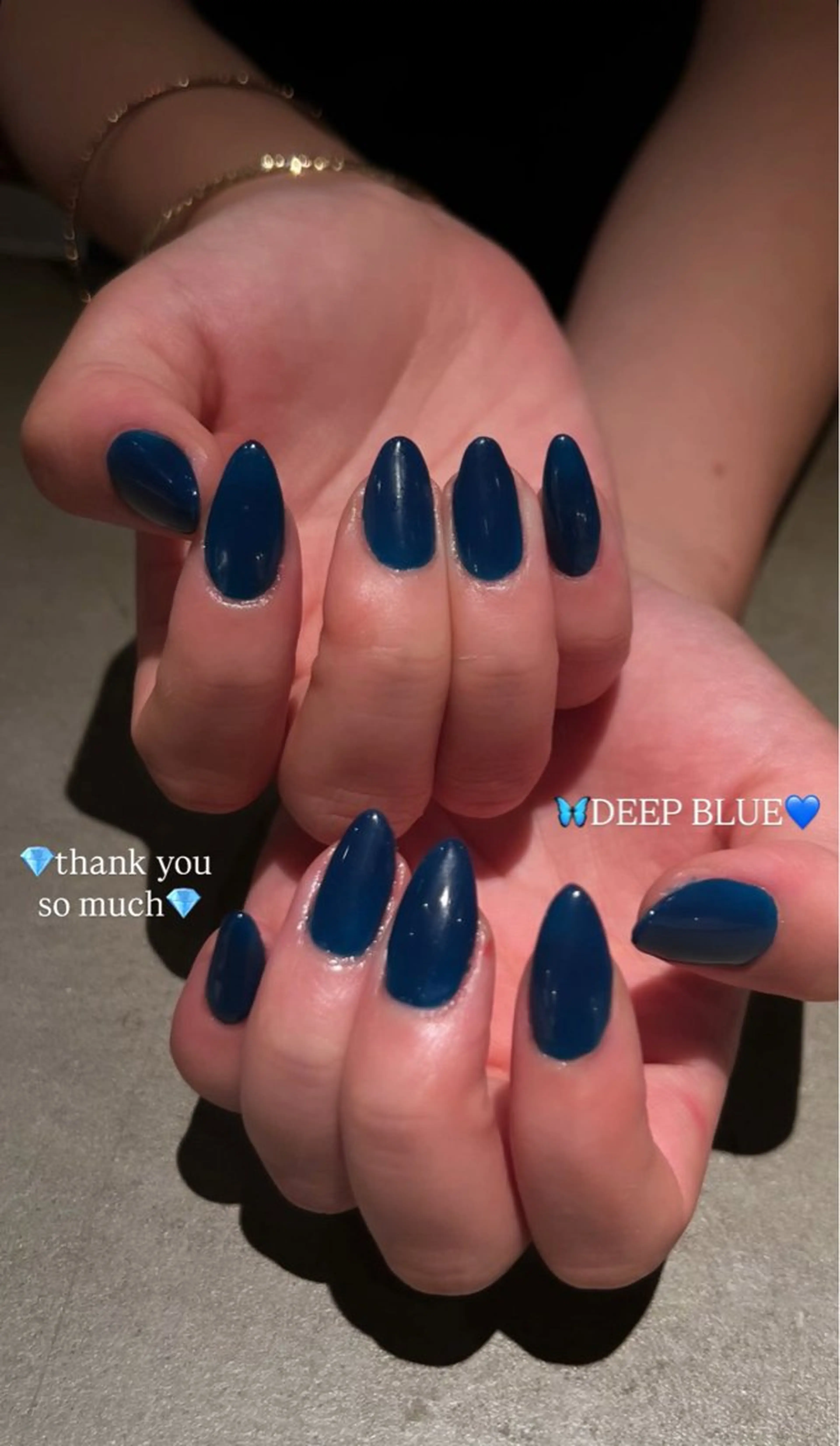 ネイル ブルー ハンドネイル ウエチ ノリカ🐸のネイルデザイン