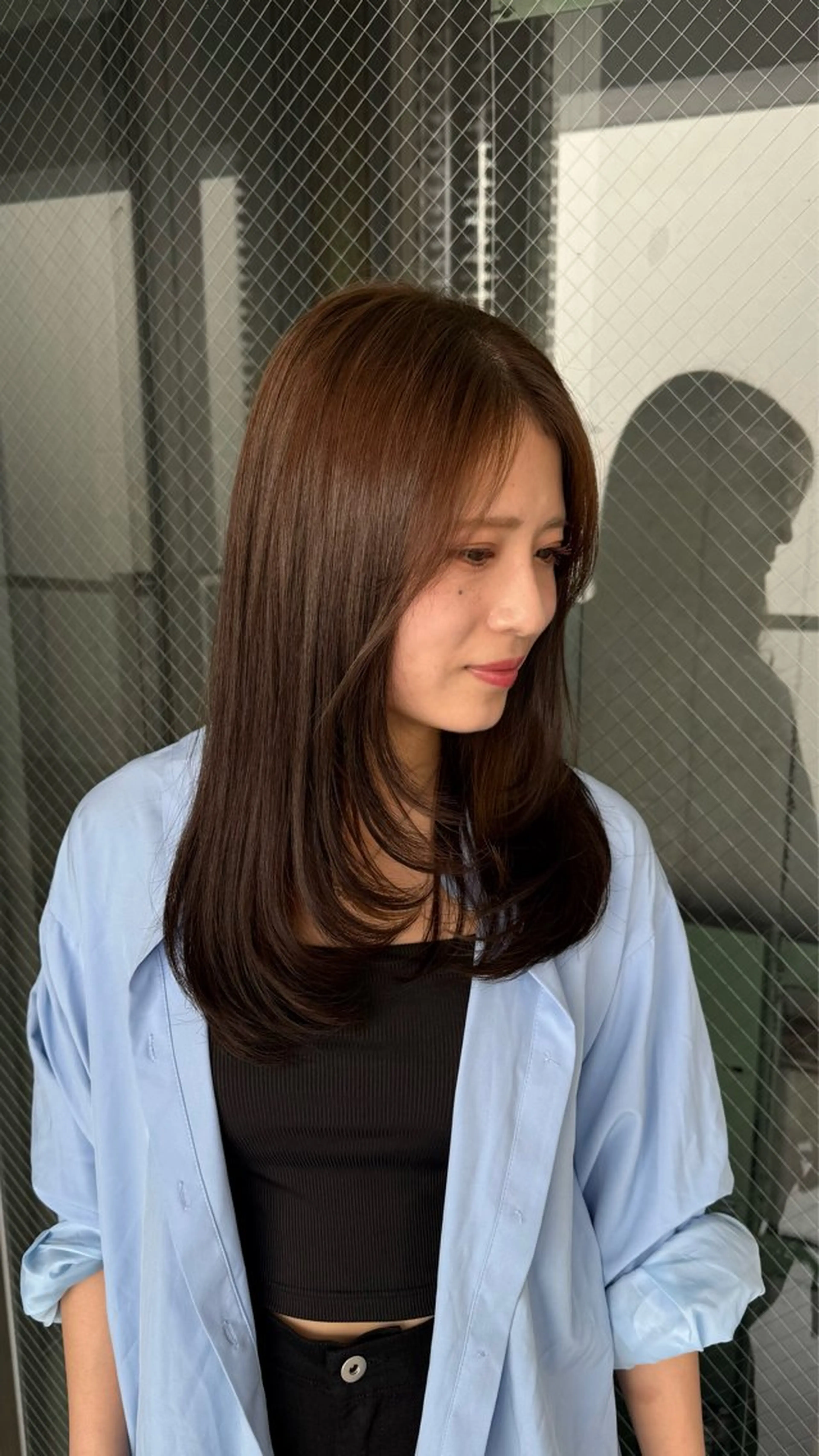 セミロング ヘアカラー トリートメント RUKA🩰透明感 寒色カラー/レイヤーのヘアスタイル