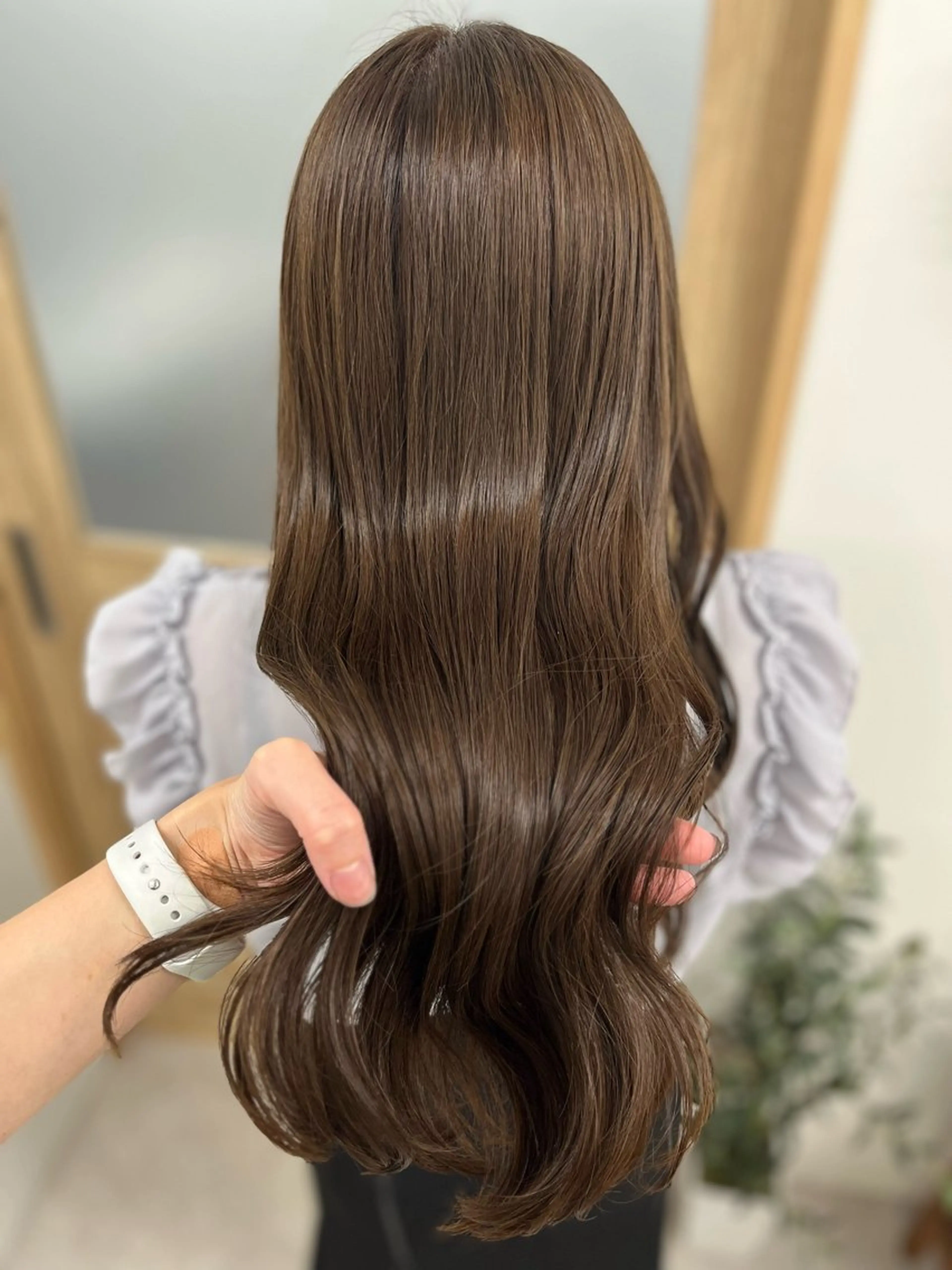 ロング カラー ベージュカラー カット ヘアカラー トリートメント 🫧ぷる艶カラー🫧 Yuubi🦩のヘアスタイル