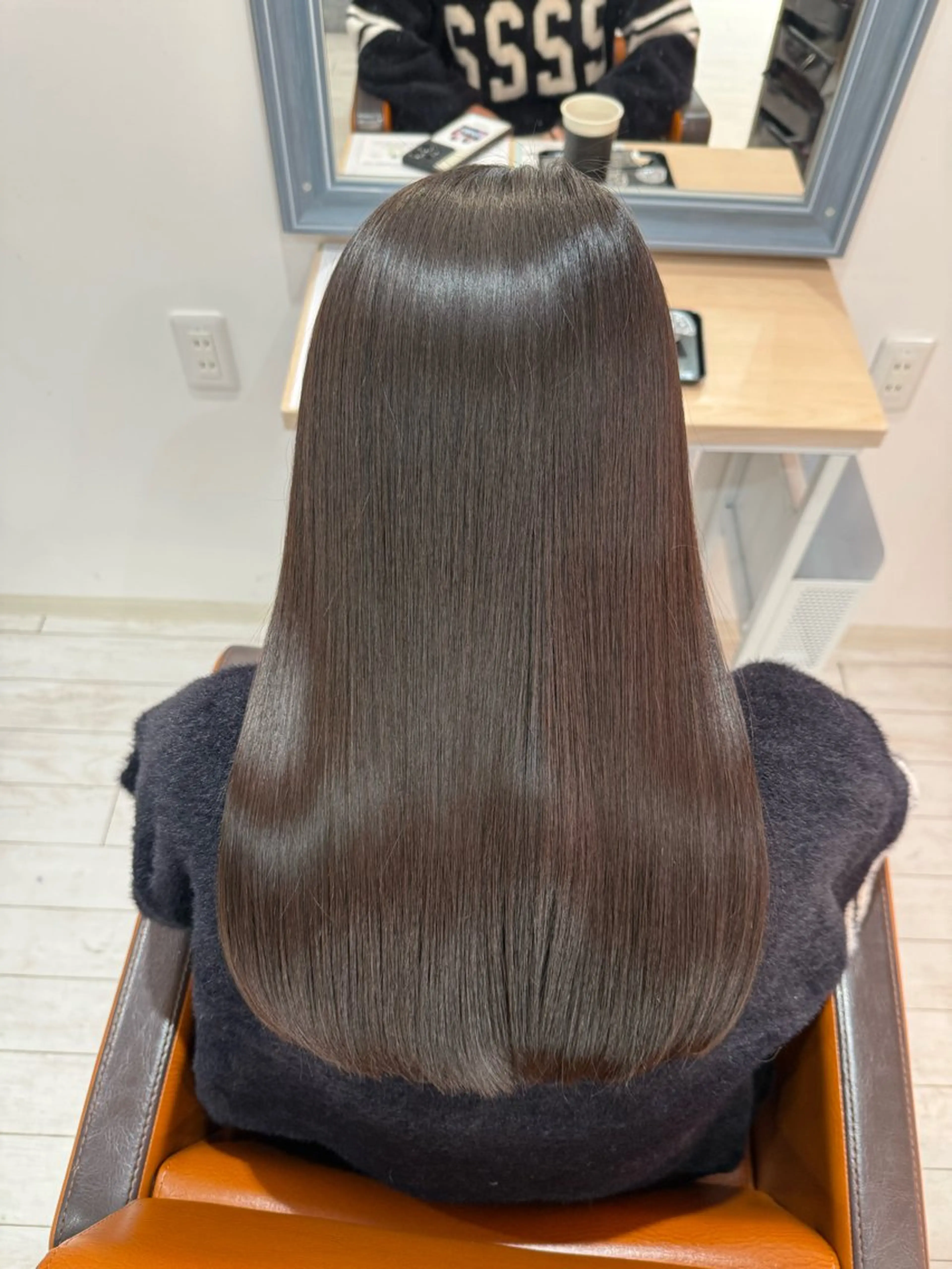 セミロング カット 縮毛矯正 トリートメント 🍊髪質改善🍊縮毛 矯正🍊濱野紗奈🍊のヘアスタイル