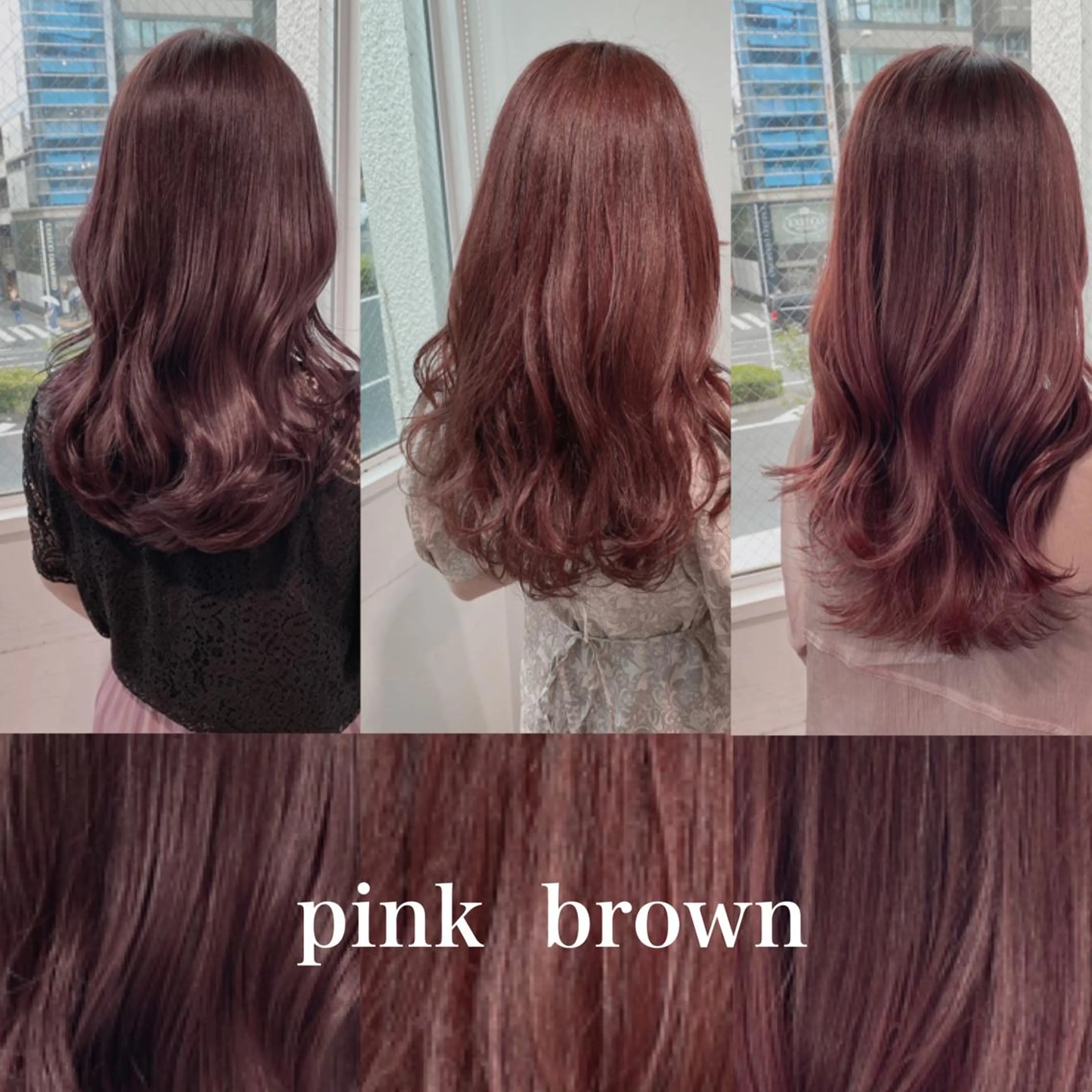 セミロング カラー Ella所属・nana【艶髪】/ レイヤー/縮毛矯正のヘアスタイル