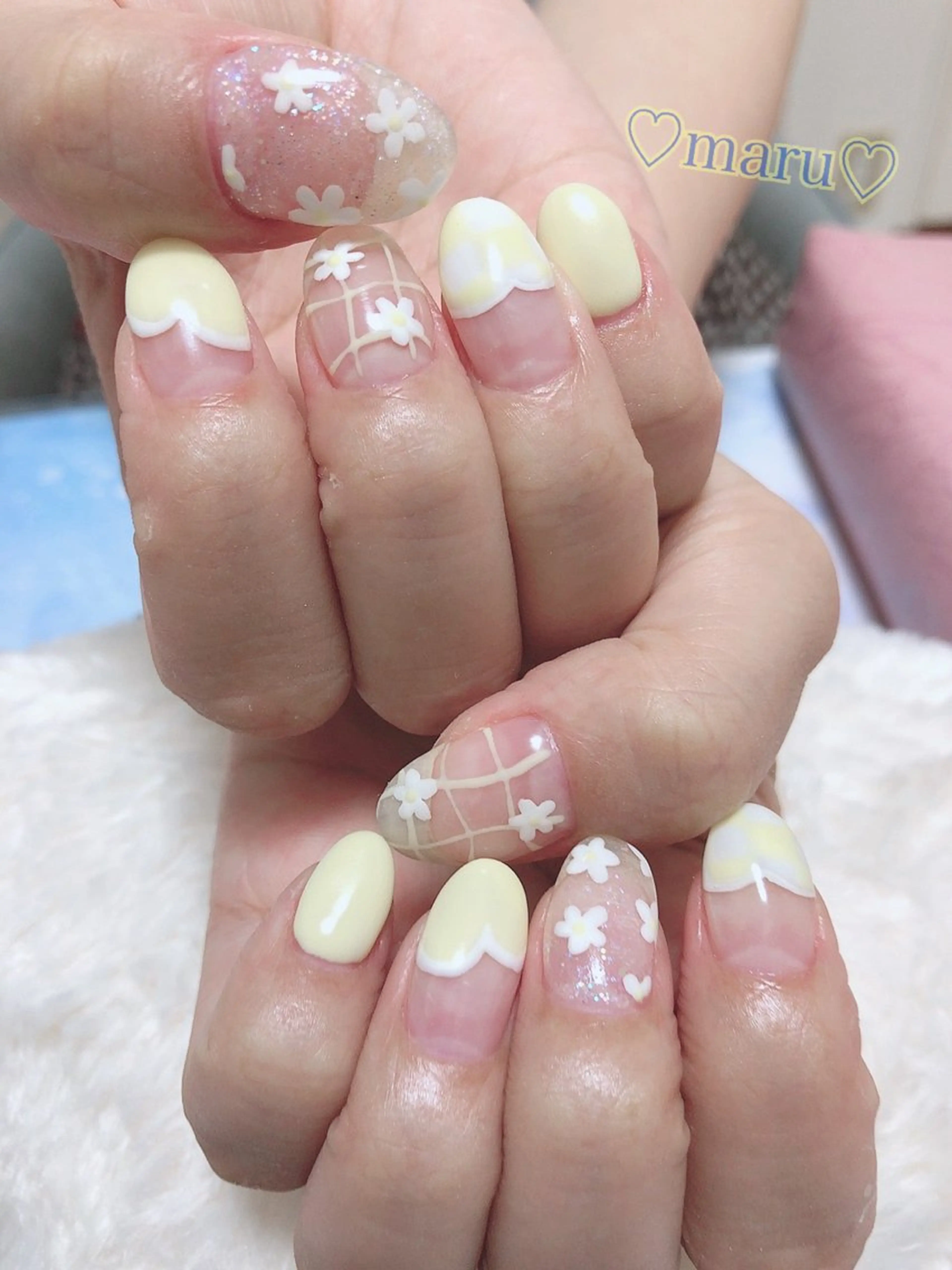 ネイル ハンドネイル フットネイル まるみ ♡のネイルデザイン