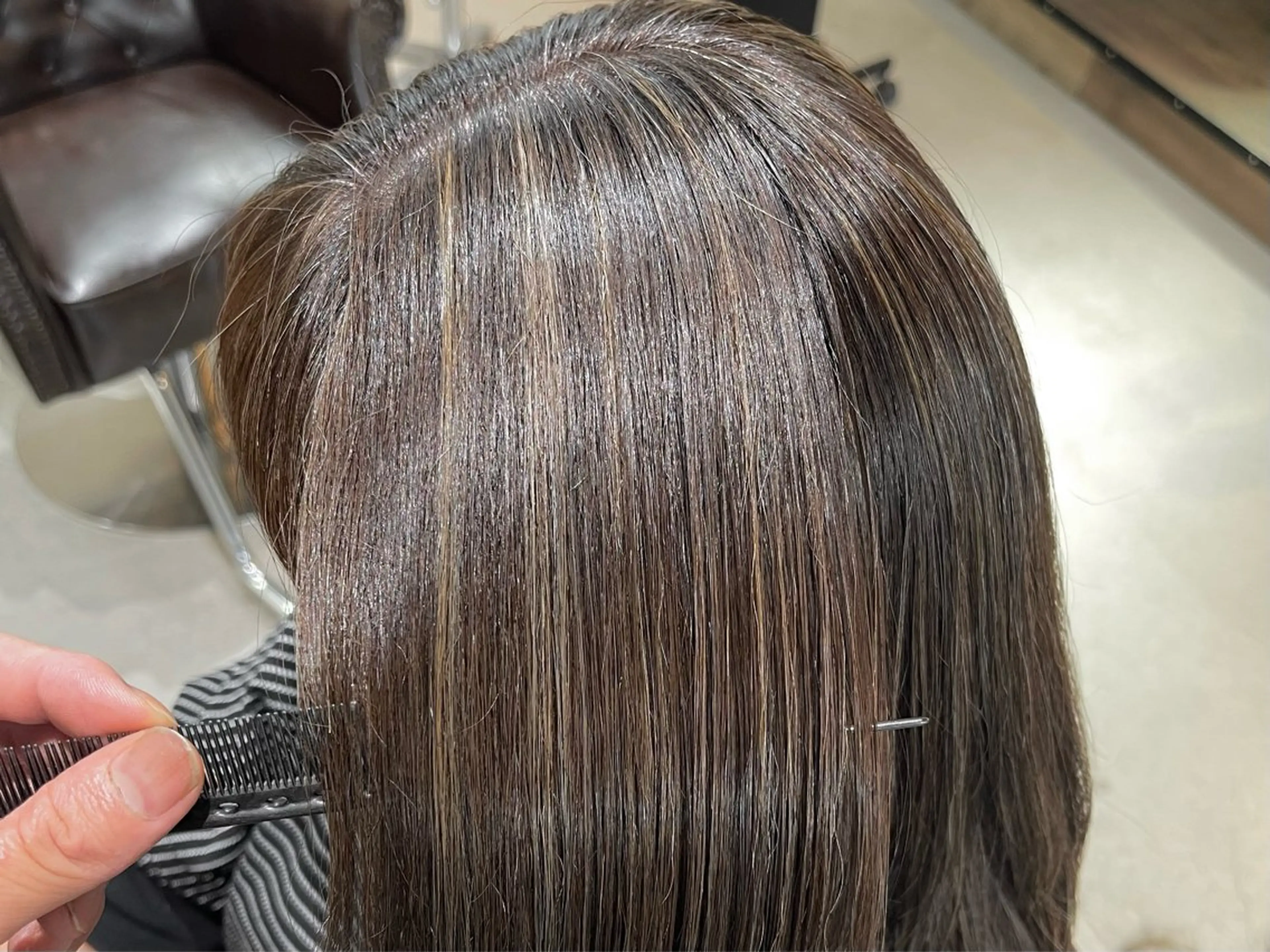 セミロング カラー カット ヘアカラー トリートメント ⭐︎白髪のお悩み 解決します⭕️のヘアスタイル