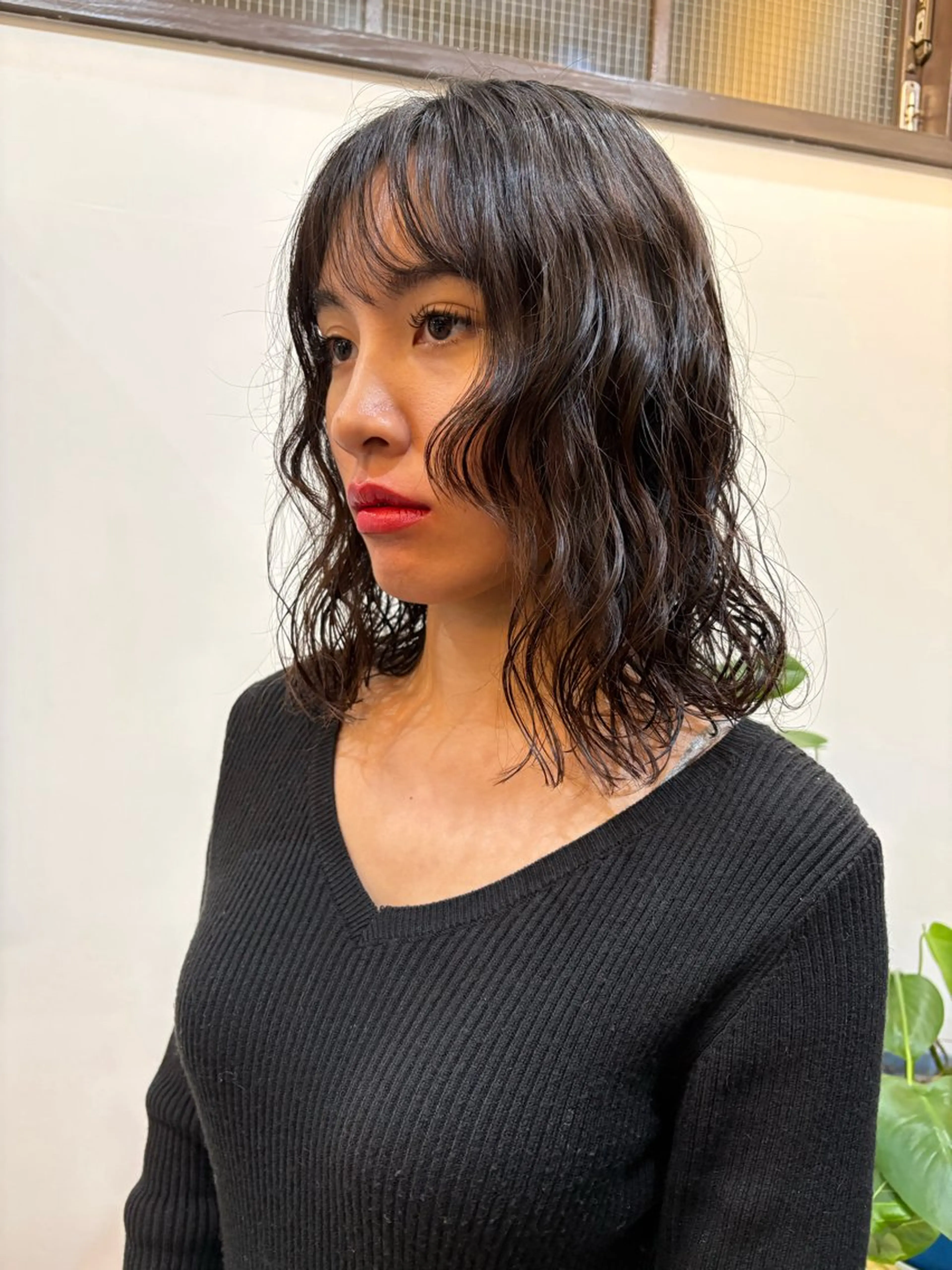 ミディアム パーマ 無料カット/ 癖毛風パーマ/凜のヘアスタイル