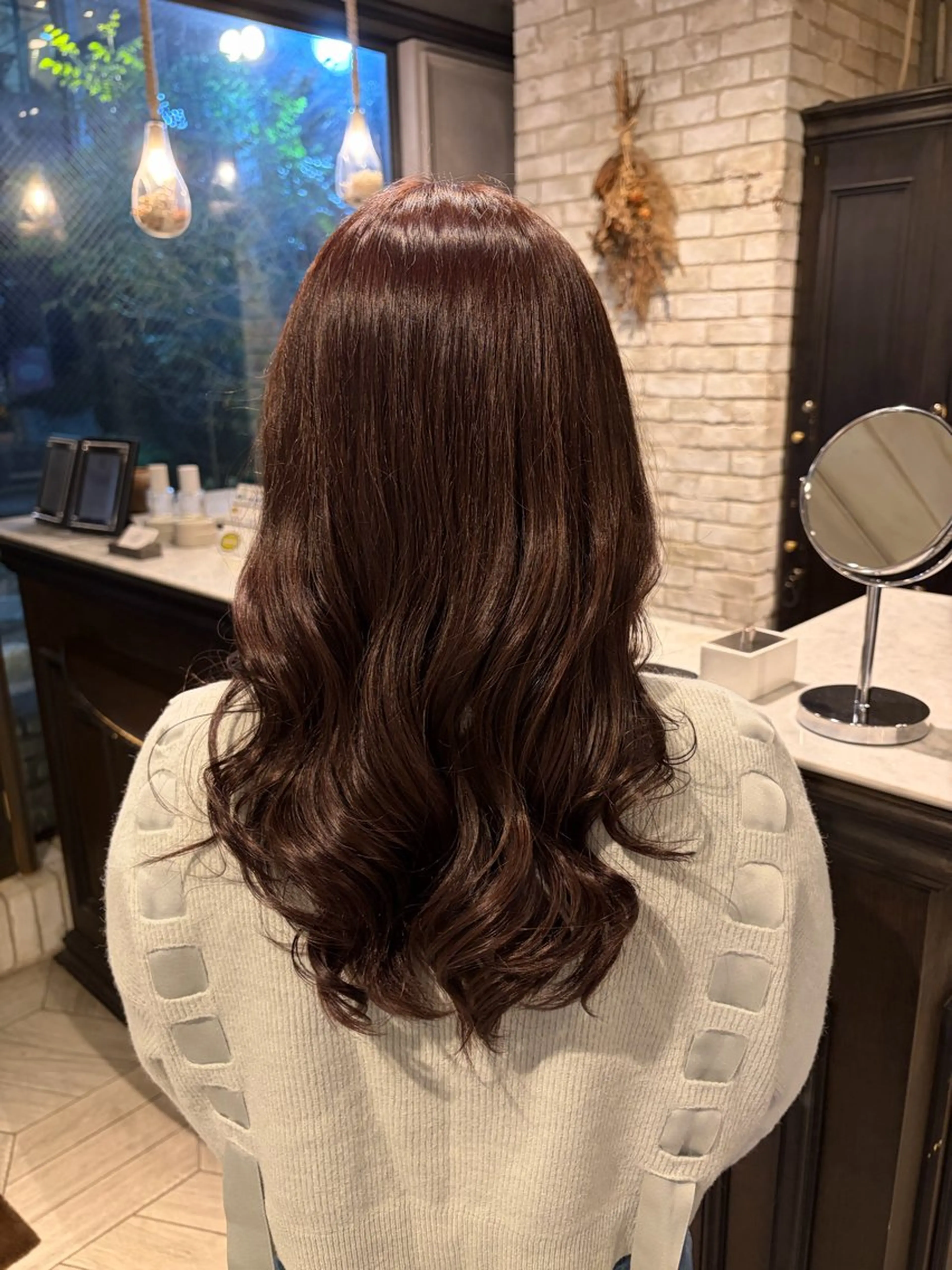 セミロング ヘアカラー 杉崎 朝佳のヘアスタイル