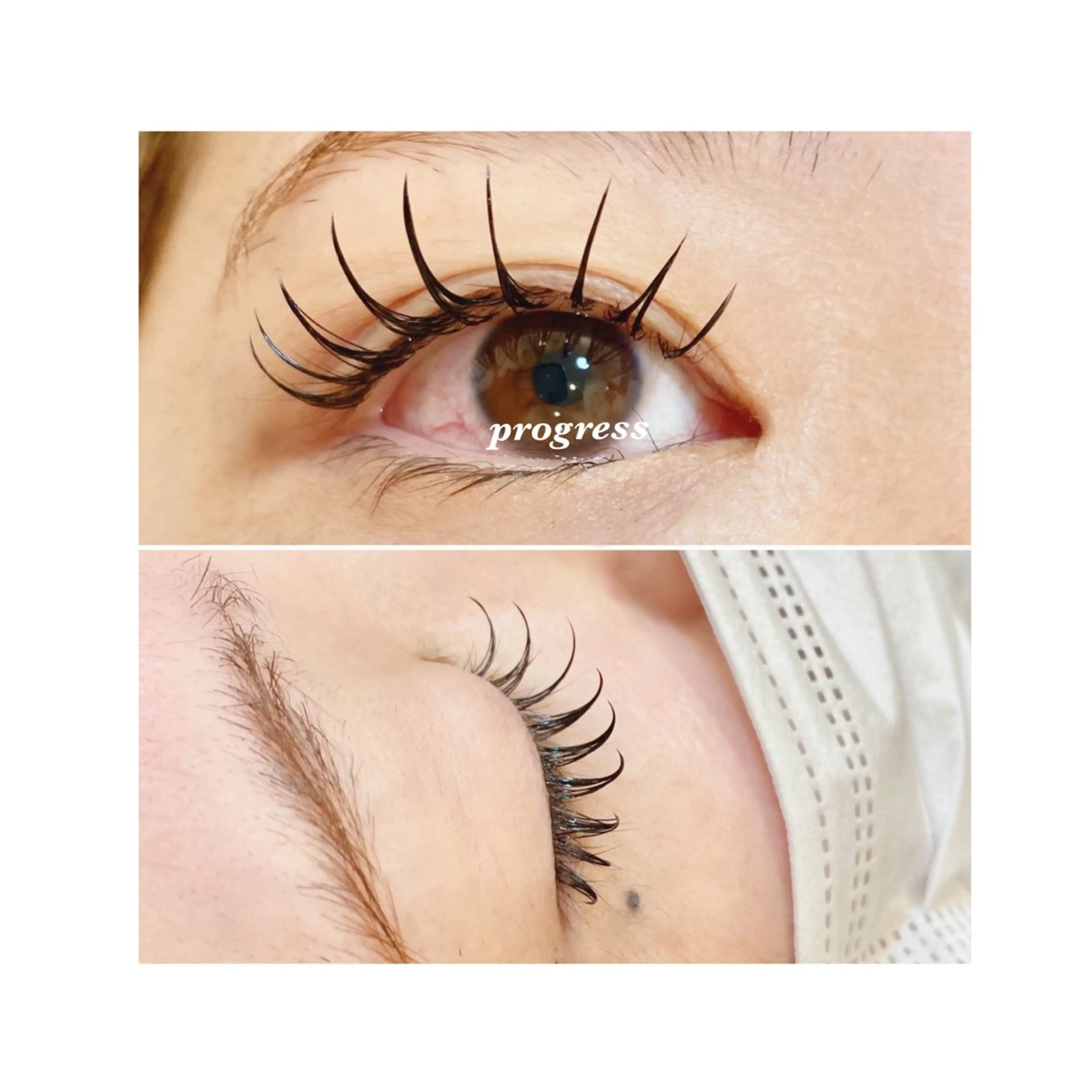 マツエク・マツパ 束感まつ毛 フラットラッシュ マツエク progress つくばのマツエク・マツパデザイン