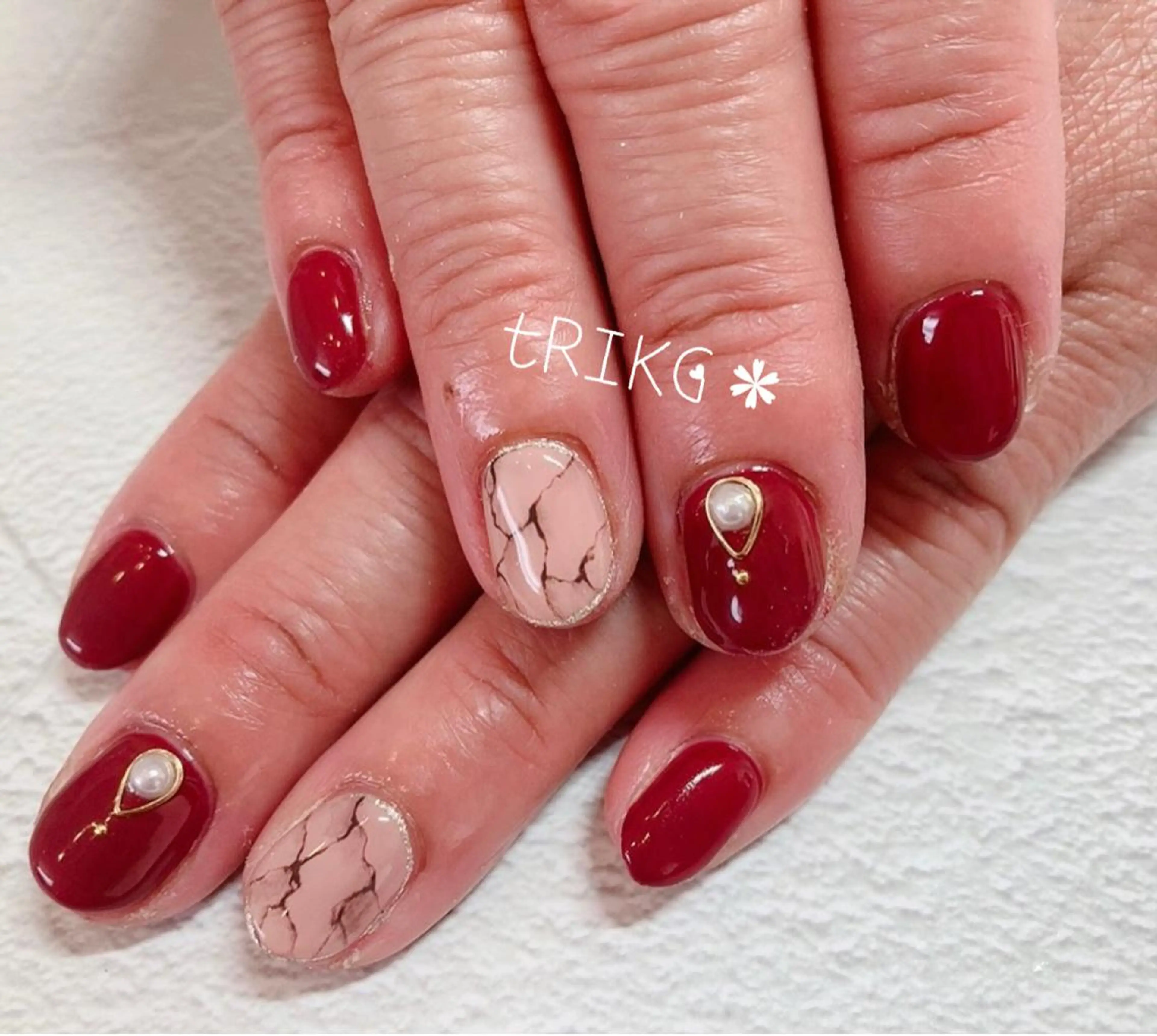 ネイル ハンドネイル tRING＊ しいの木台のネイルデザイン