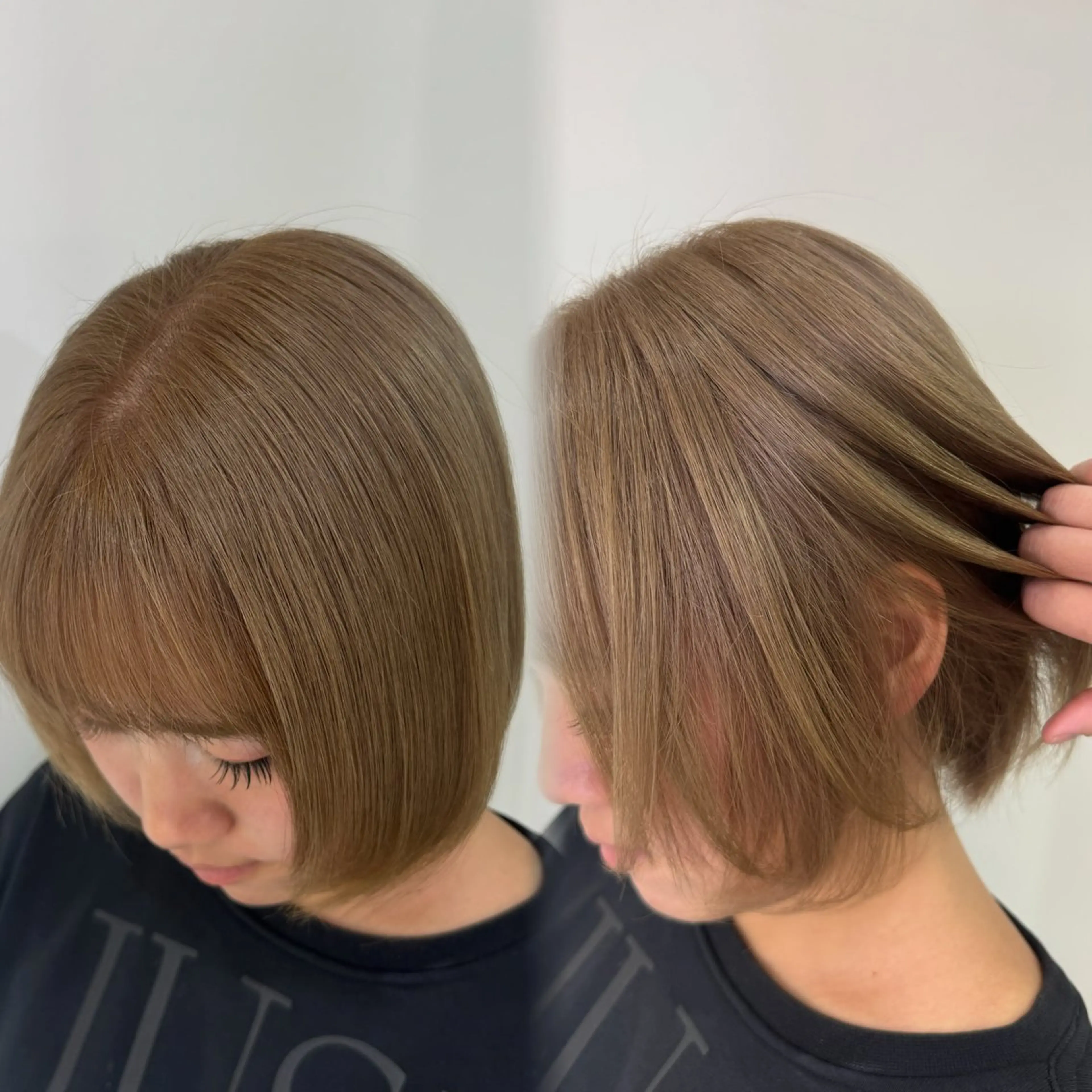 ショート カラー Ash/ tomona𝜗𝜚のヘアスタイル