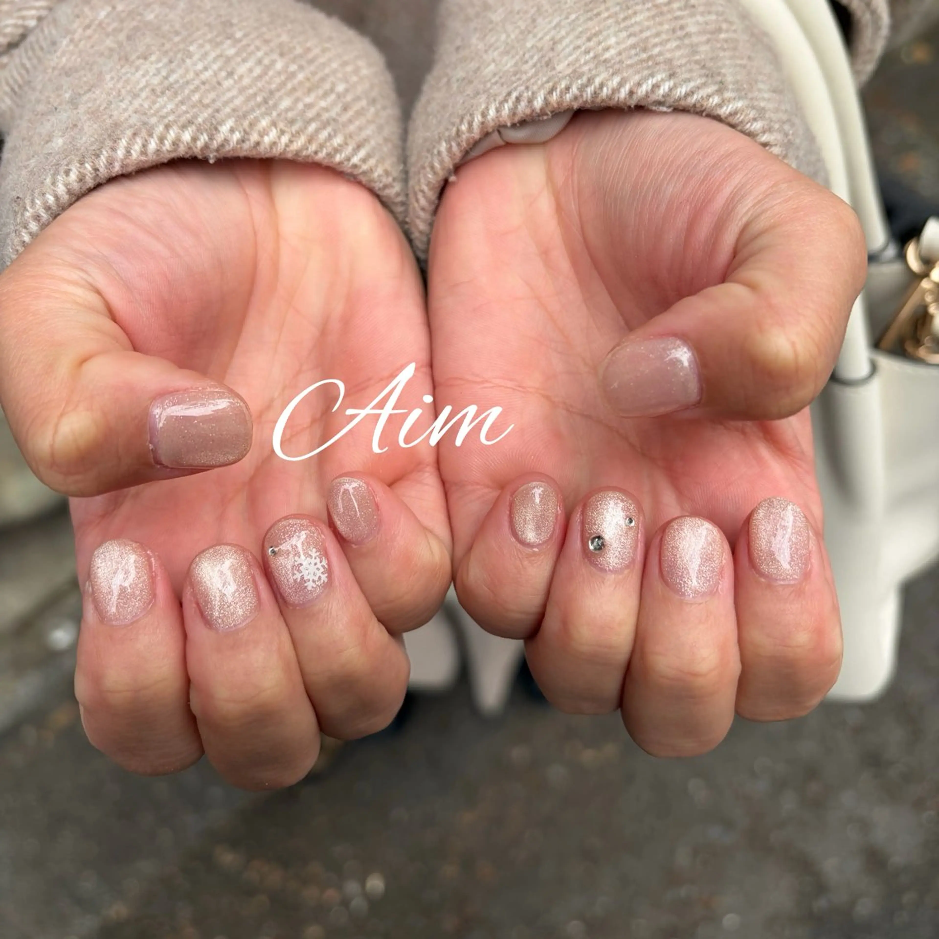 ネイル ハンドネイル フットネイル ネイルサロンAim河原町[ヘアセット　ヘアエクステ　着付　専門店]所属・Aim🌿 kanaのネイルデザイン