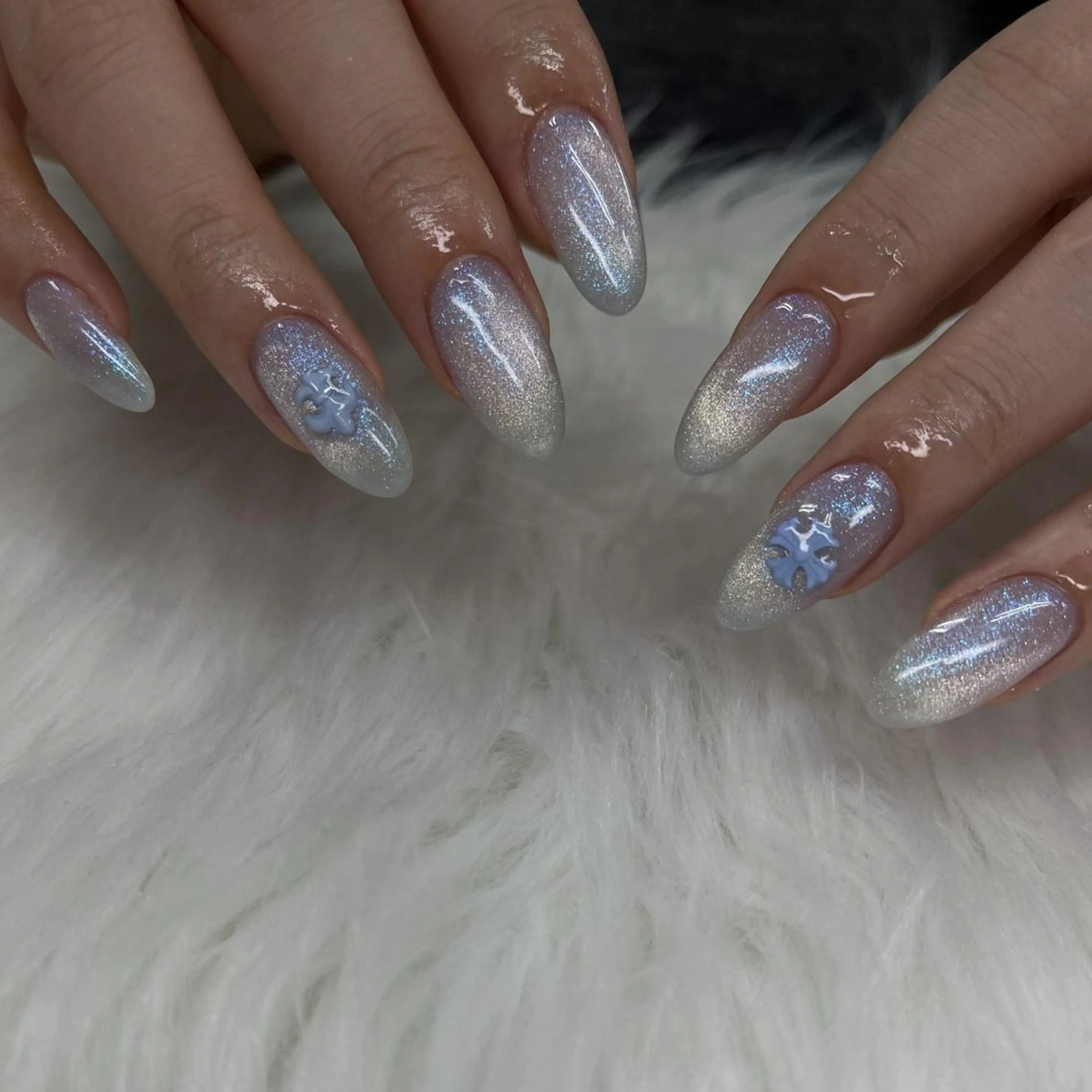 ネイル オーロラネイル tener 🖤yua🖤のネイルデザイン