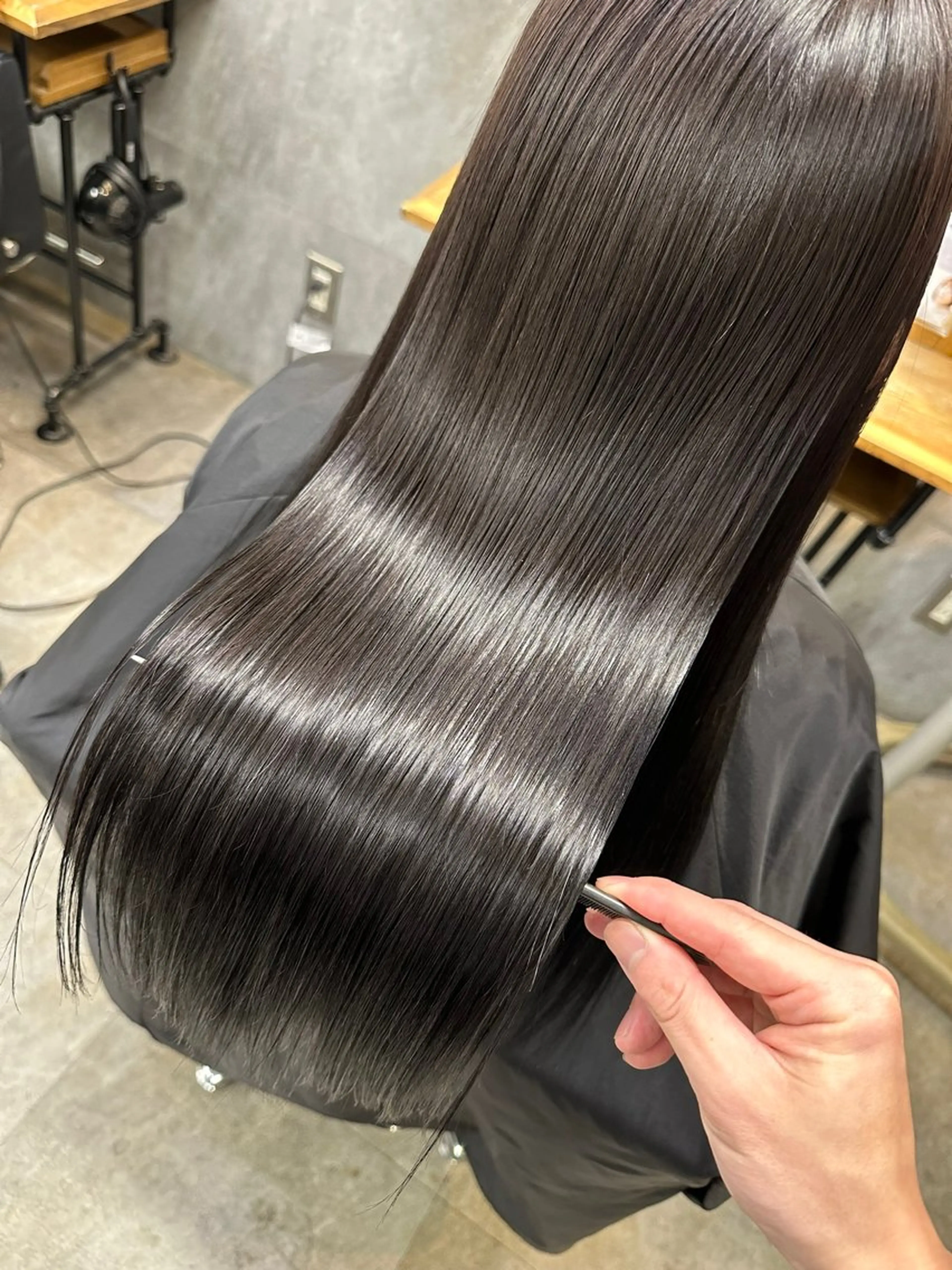 セミロング カラー 髪質改善 トリートメント 髪質改善特化サロン ICONIQ天神店のヘアスタイル